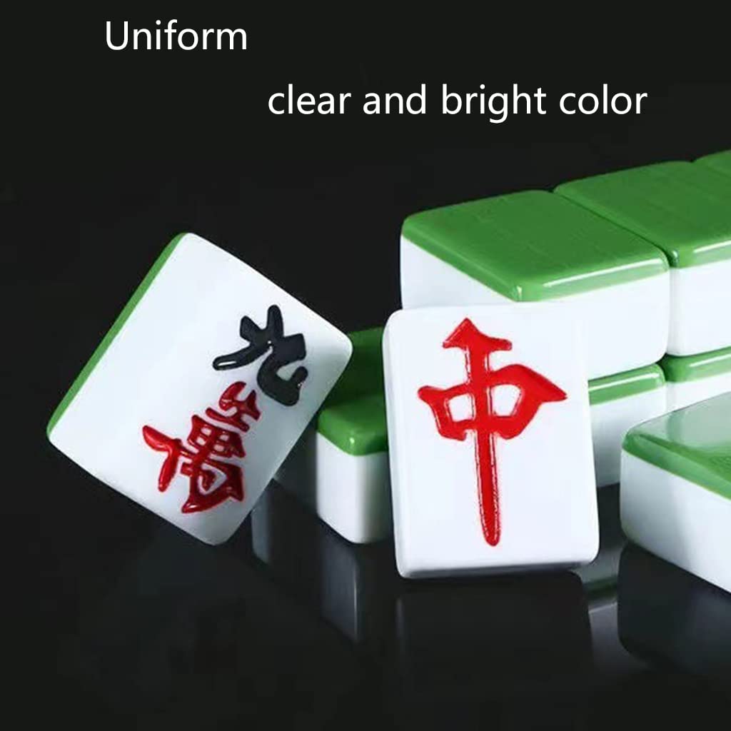 Premium Chinese Mahjong Set with 2 Dice - Portable Travel Board Game for Home Parties, Family Gatherings & Leisure Time (Blue) | Perfect for Game Nights, Cultural Events & Asian-Themed Celebrations