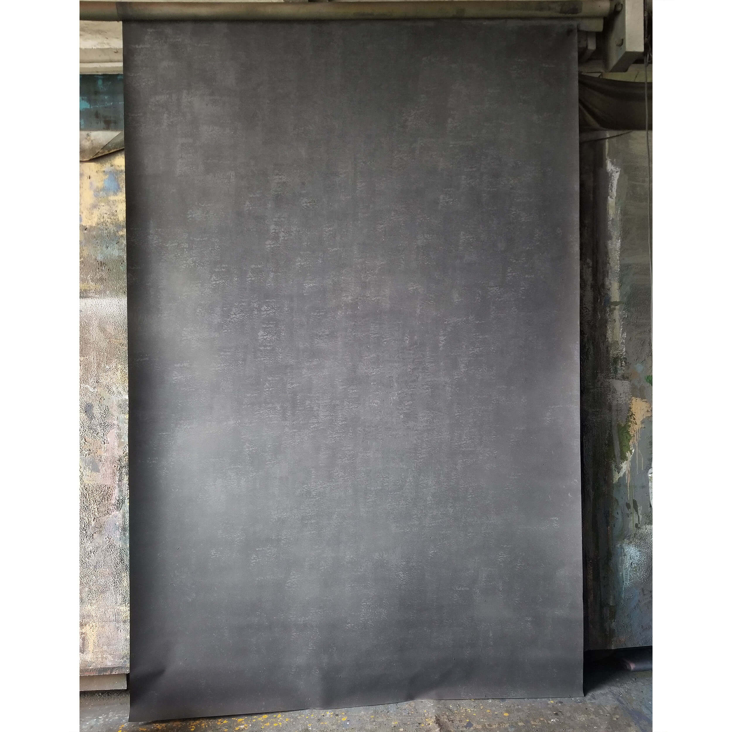 2 x 3m Neutral Grey Hand Dyed Studio Backdrop - Premium Photography Background for Portraits, Product Shoots & Video Production