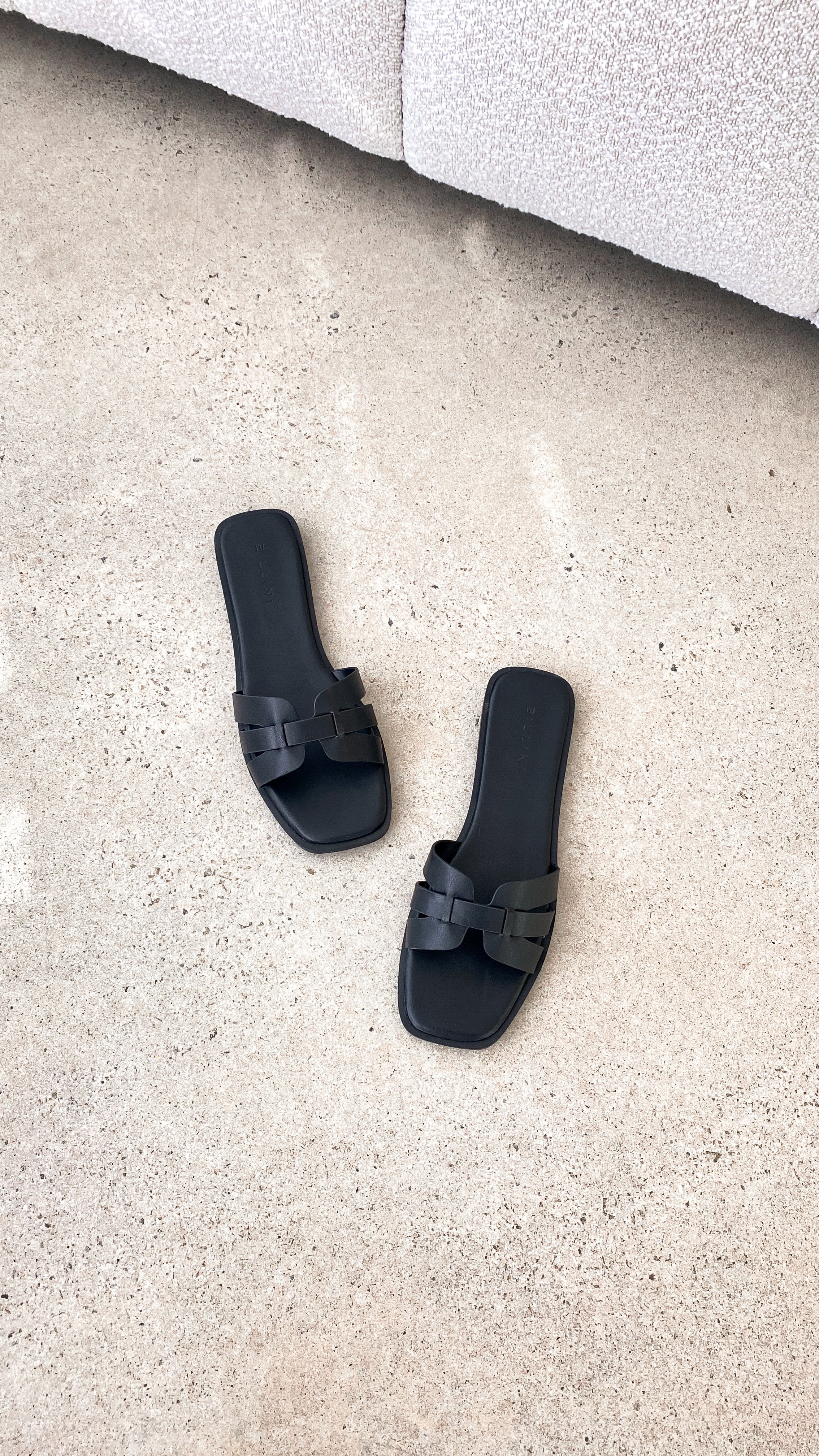 Gretal Slide Sandals for Women - Black Comfortable Summer Flip Flops - Perfect for Beach, Pool, and Casual Outings