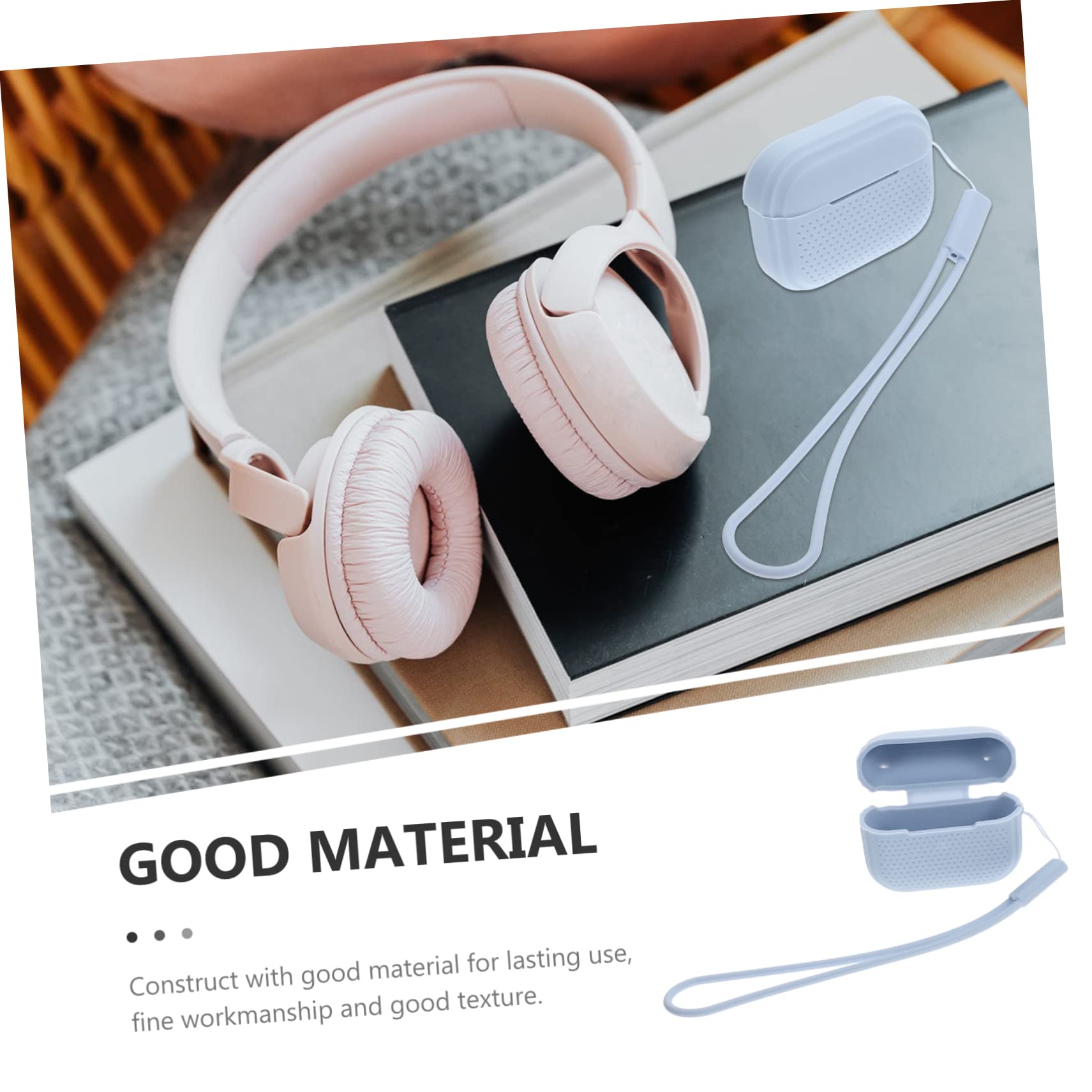 Hemobllo 4-Pack Silicone Earphone Case & Earbuds Holder - Protective Cover for Wireless Headphones, Ear Plugs & Charging Box Bracket - Perfect for Travel, Gym & Daily Storage