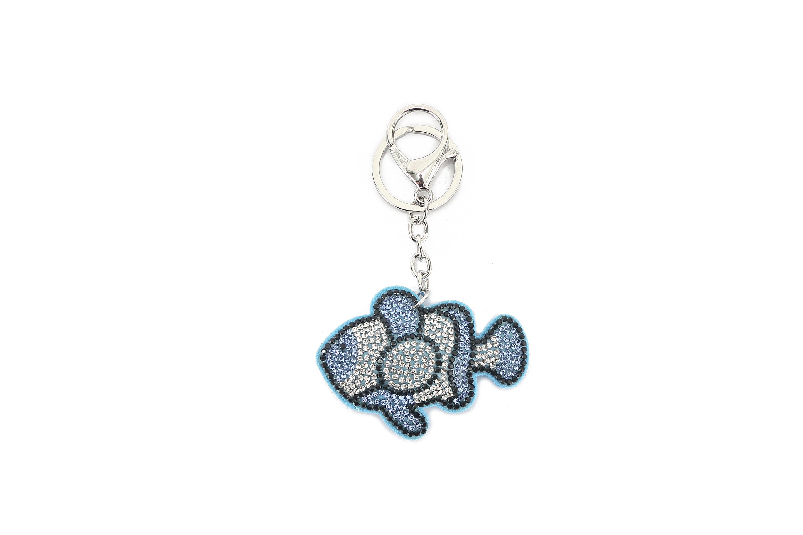 Blue Crystal Fish Bag Charm - Elegant Accessory for Handbags, Backpacks & Keychains | Perfect Gift for Women & Girls
