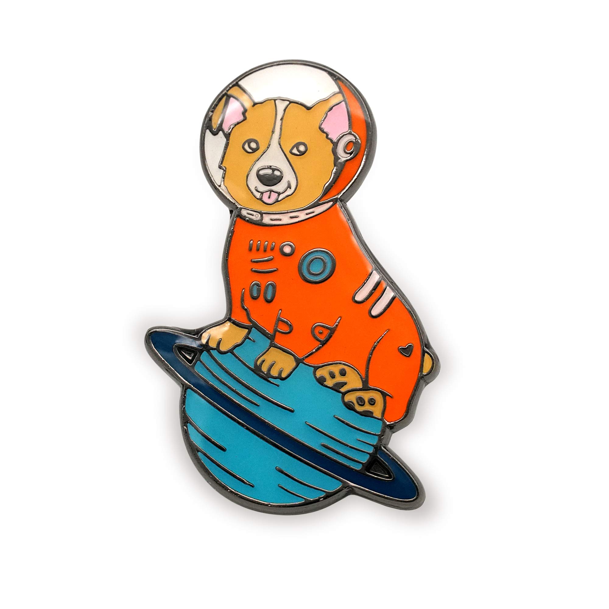 Adorable Corgi Astronaut Enamel Pin - Space Suit & Helmet Design for Dog Lovers | Perfect for Backpacks, Jackets & Gifts