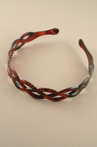 Aliceband - Woven Style Simulated Tortoise Shell Headband for Women, Perfect for Work, Weddings & Everyday Hair Accessories