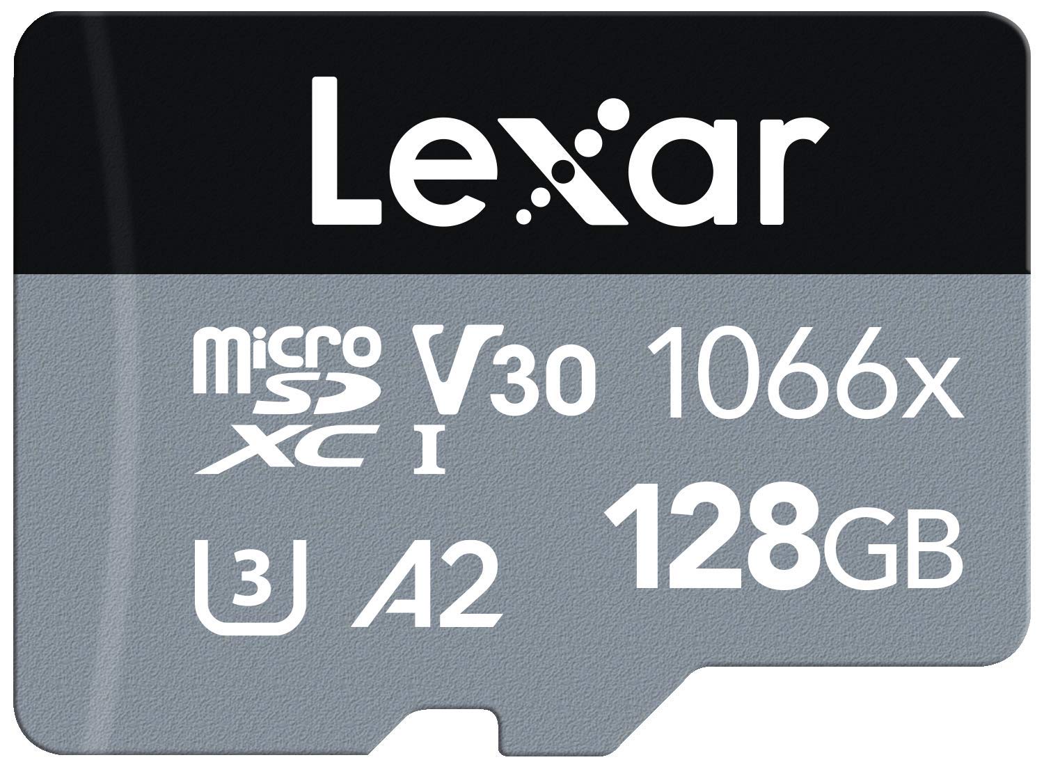 Lexar Professional 1066x 128GB Micro SDXC UHS-I Card with SD Adapter - Up to 160MB/s Read Speed - Compatible with Action Cameras, Drones, Smartphones & Tablets - Perfect for 4K Video Recording, Gaming & High-Performance Storage (LMS1066128G-BNAAG)