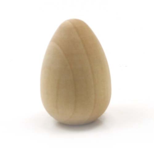 26 Unfinished Wooden Eggs - 7/8