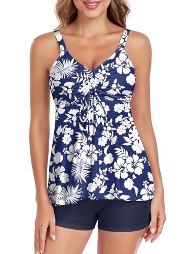 B Navy Blue Floral