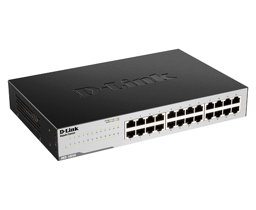D-Link DGS-1024C 24-Port Gigabit Ethernet Unmanaged Network Switch - High-Speed Connectivity for Home Office & Small Business Networks - Ideal for Gaming, Streaming & Office Workstations