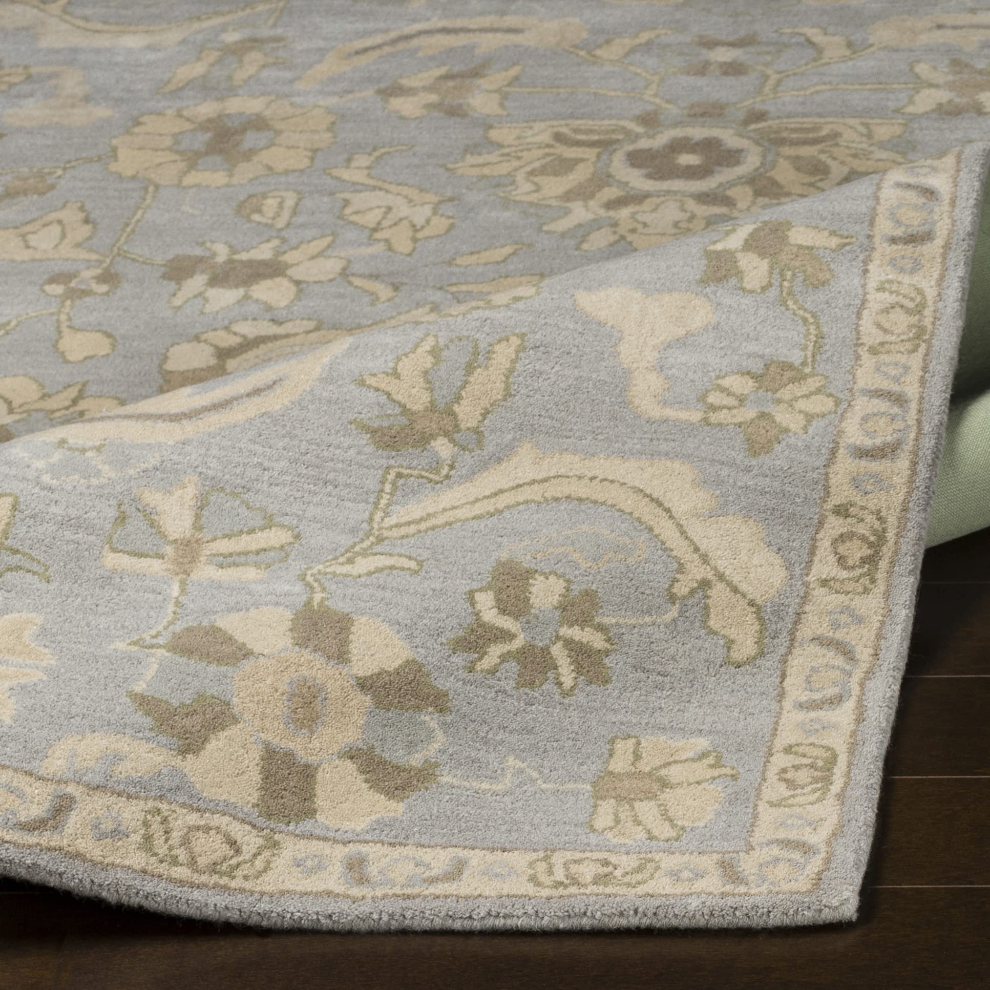 Mark&Day 9x12 Wool Area Rug - Traditional Light Gray & Beige Carpet for Living Room, Bedroom, Kitchen | Soft & Durable Floor Covering for Home Decor (9' x 12') | Perfect for Cozy Spaces & High-Traffic Areas
