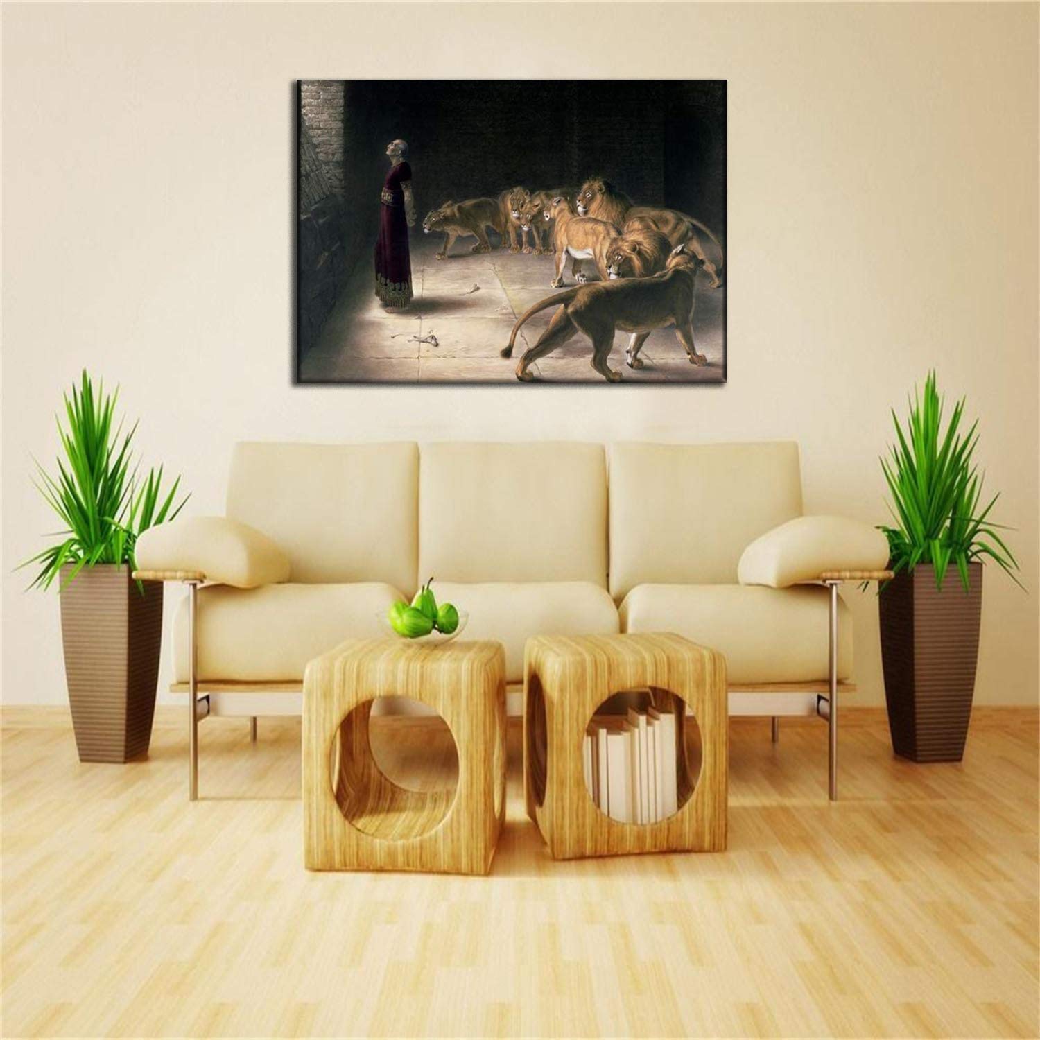 Jesus Calms the Storm Framed Wall Art - Religious Christian Home Decor for Bedroom, Office & Living Room - Ready to Hang Picture with Inspirational Bible Verse - Perfect for Prayer Spaces & Gift Giving