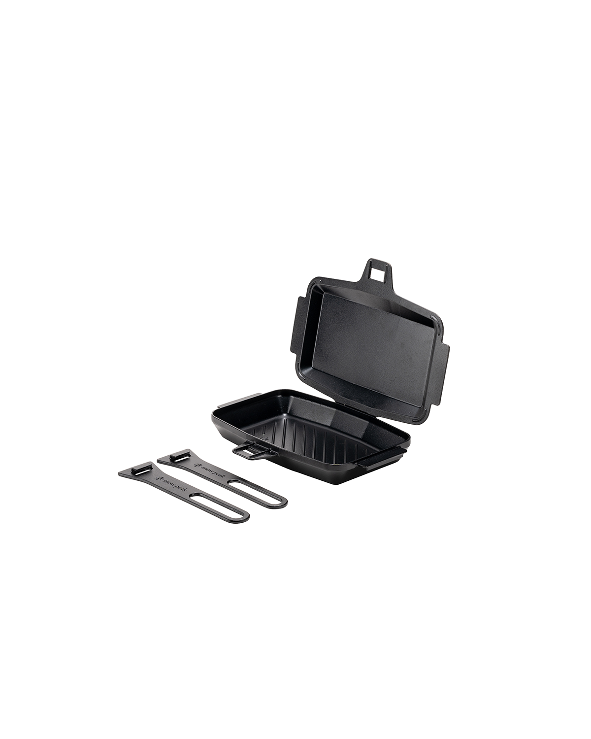 Premium Cast Iron Sandwich Press & Grill Pan - Perfect for Paninis, Grilled Cheese, and Breakfast Sandwiches at Home or Camping