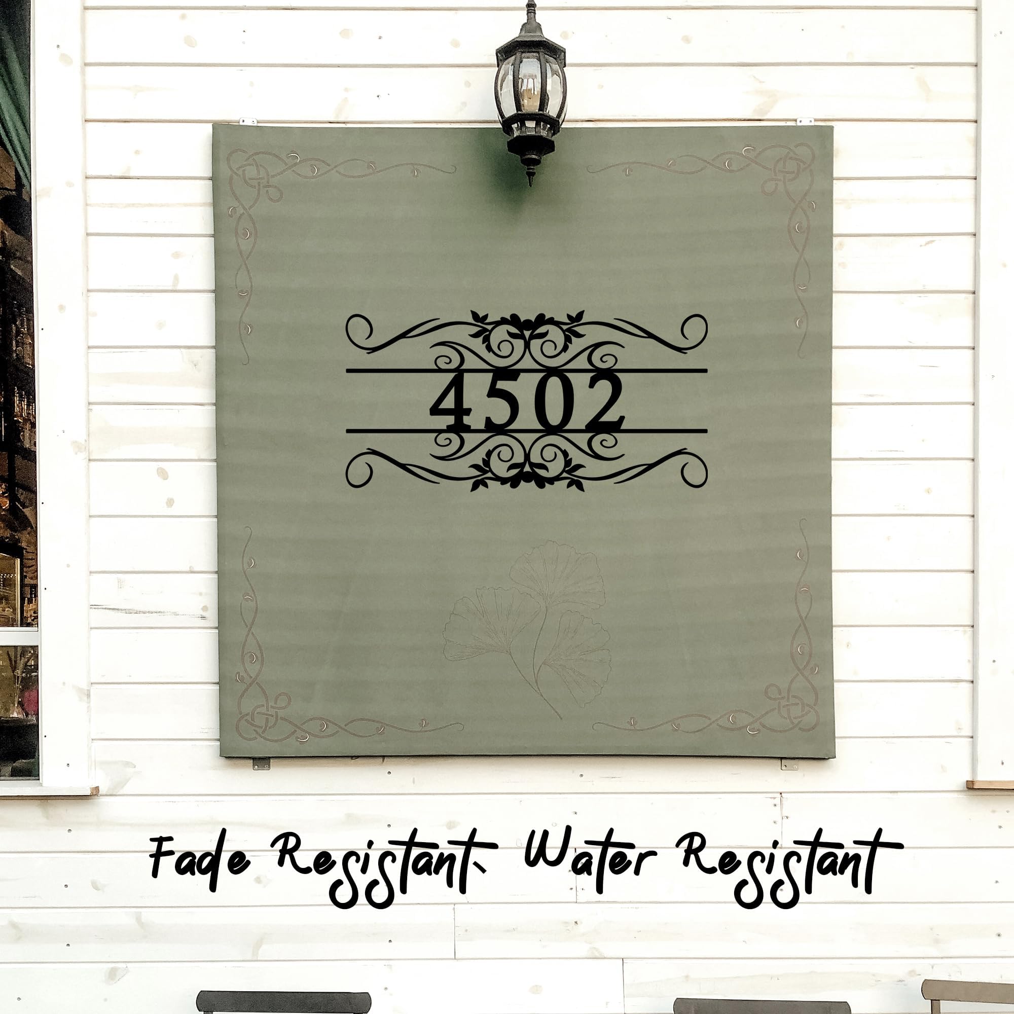 Personalized Metal House Address Plaque - Custom Door Number Sign for Home & Garden - Durable Wall Decorative Signage for Mail Delivery & Curb Appeal Enhancement