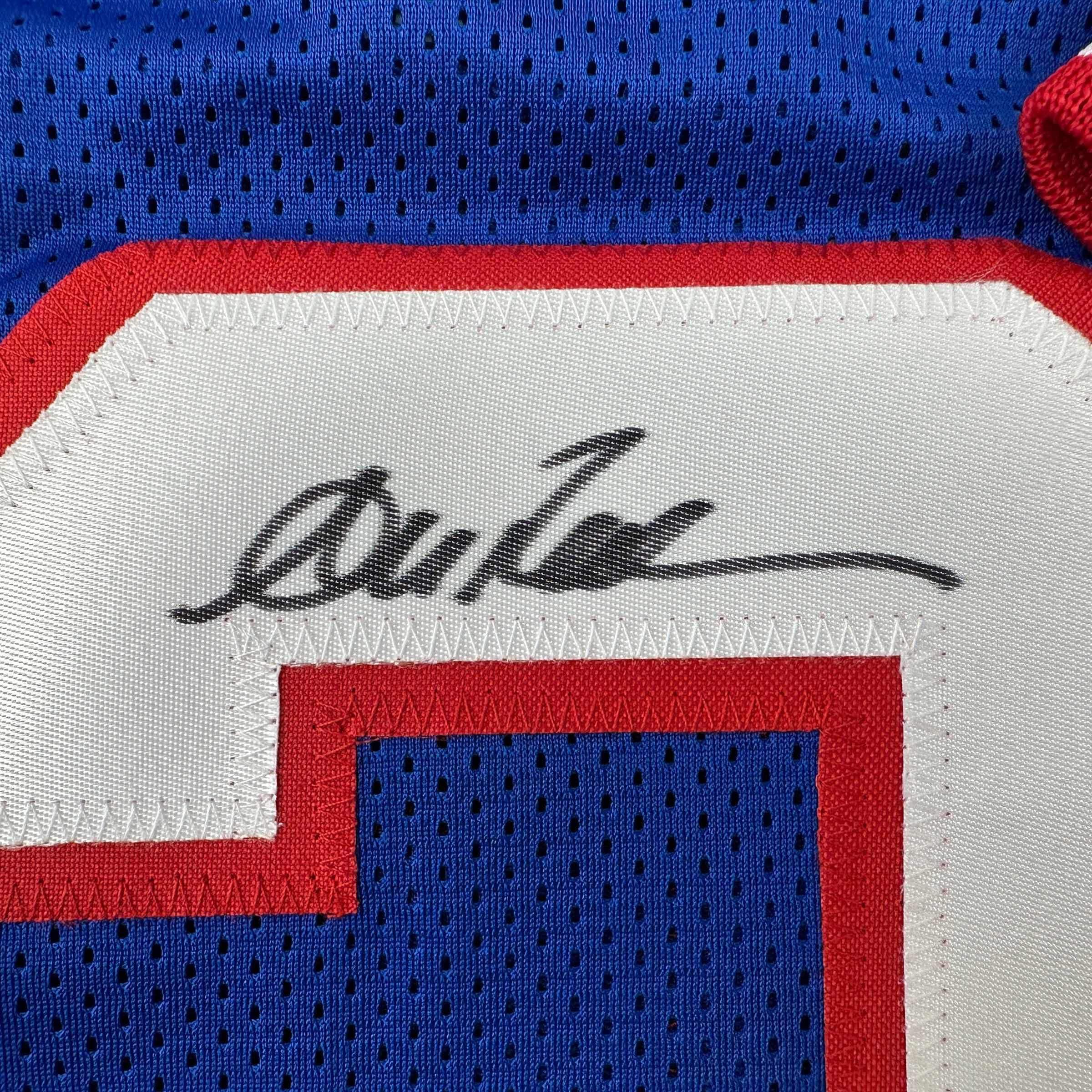 Authentic Autographed Andre Reed Buffalo Bills Blue Football Jersey with PSA/DNA COA - Perfect for NFL Memorabilia Collectors and Sports Fans Display