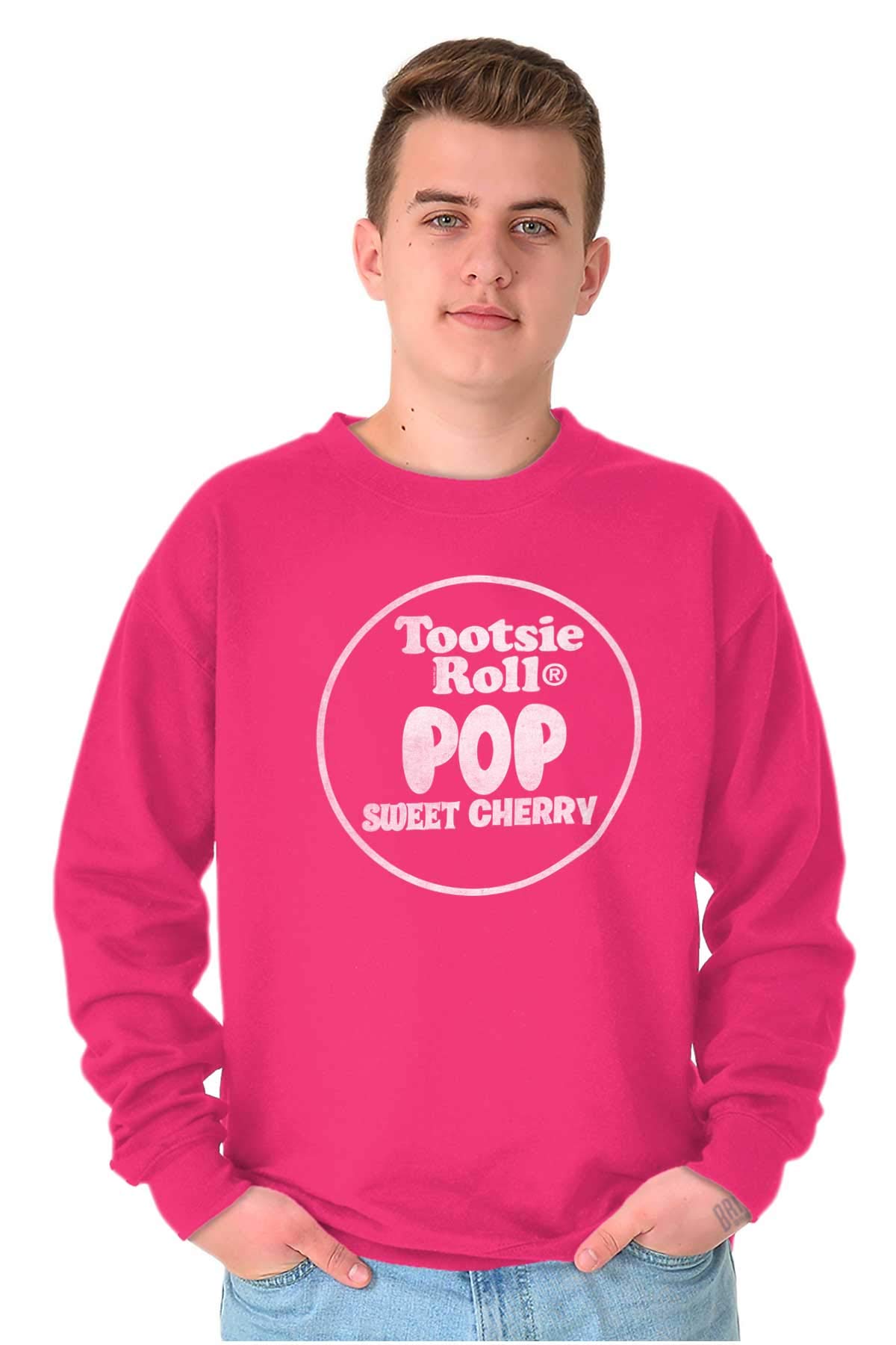 Brisco Brands Tootsie Roll Pop Banana Flavored Candy Sweatshirt - Unisex Hoodie for Men & Women | Fun Retro Candy Lover Gift, Casual Wear for Parties & Everyday Fashion