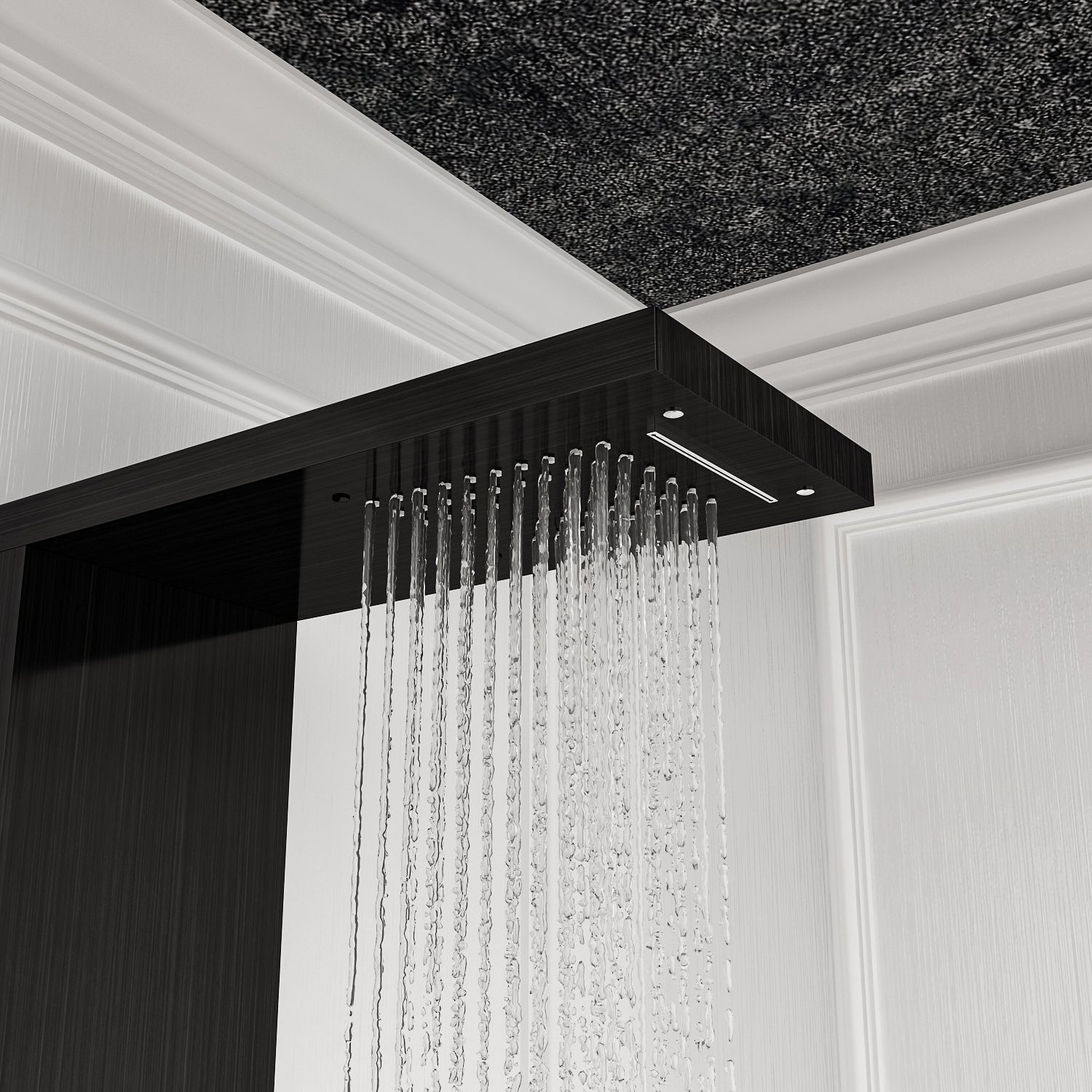5-Function Luxury Shower Panel Tower with Rainfall Shower Head & Handheld Shower - Spa Experience for Master Bathroom & Modern Home Renovation