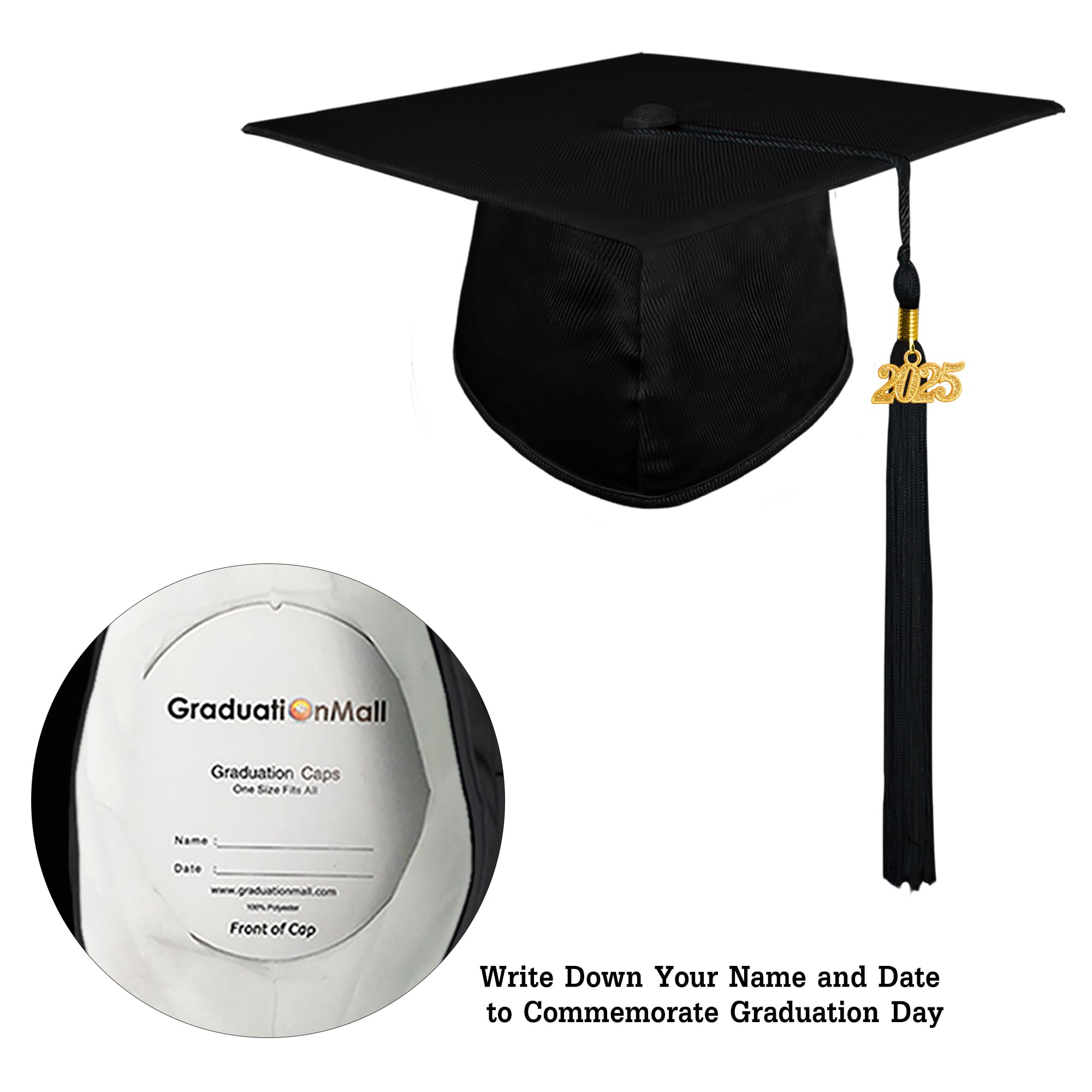 2025 Shiny Kindergarten & Preschool Graduation Cap with Tassel - Perfect for Graduation Ceremonies, Photo Shoots & Keepsakes