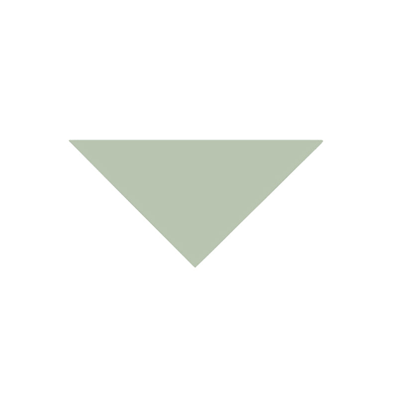 Klinker Triangel 7/7/10 cm Pistachio Granite Tile - Winckelmans High-Quality Ceramic Tiles for Kitchen Backsplash, Bathroom Floor & Wall Decor