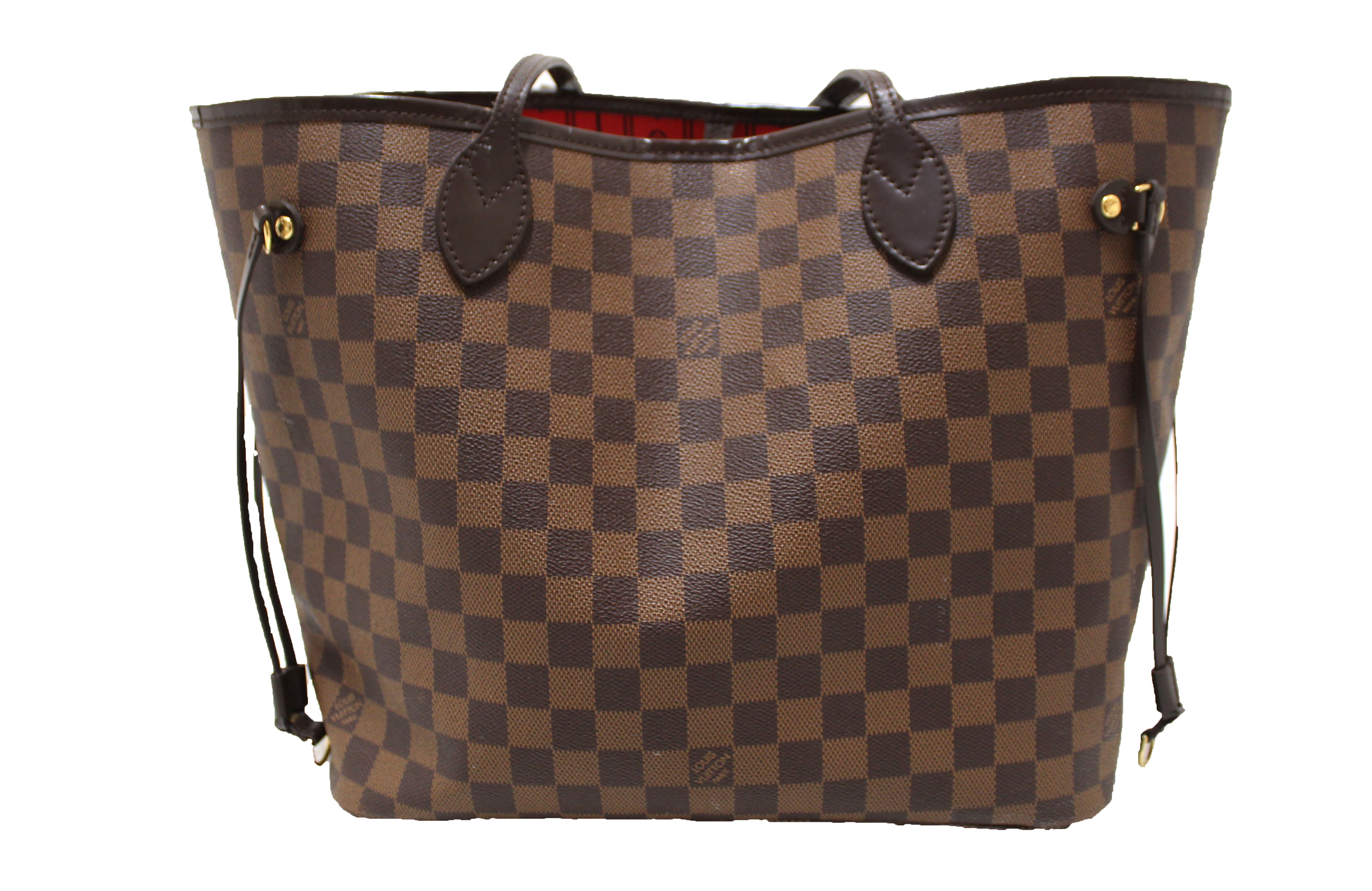Authentic Louis Vuitton Damier Ebene Neverfull MM Shoulder Bag - Luxury Tote Handbag for Women, Perfect for Work, Travel & Shopping