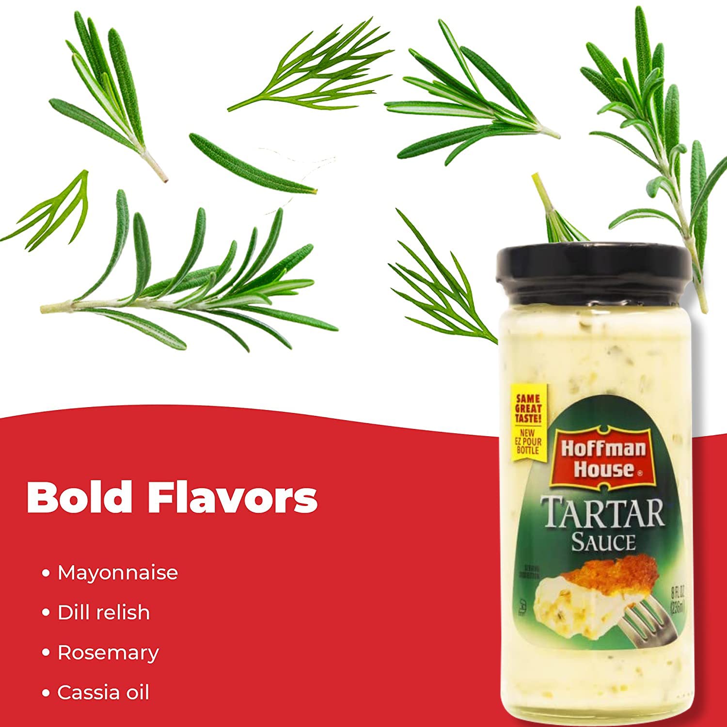 Hoffman House Tartar Sauce - Premium Seafood Condiment for Fish, Shrimp & Crab - Perfect for Sandwiches, Dips & Seafood Platters
