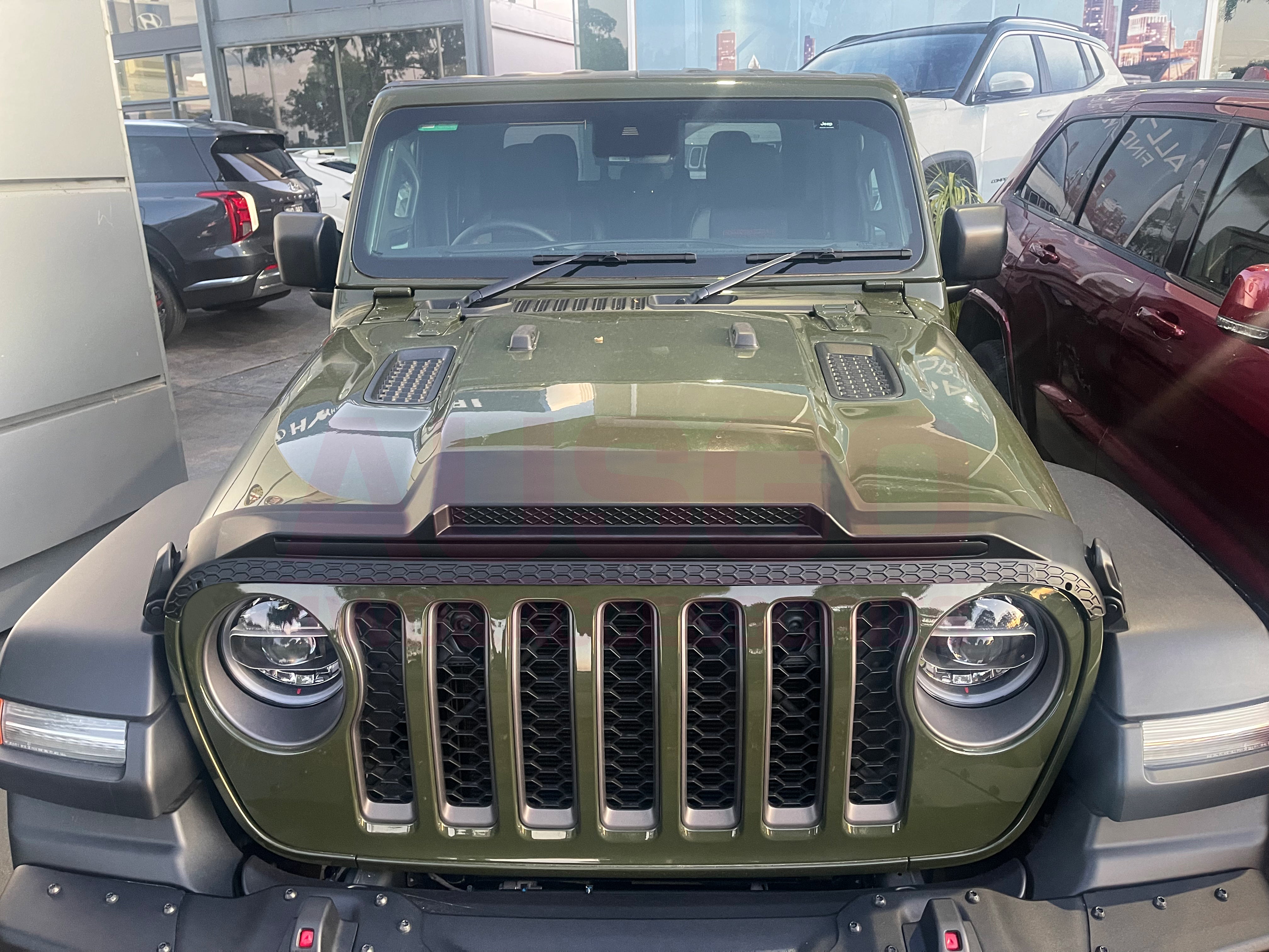 Weather Shields + Bonnet Protector for Jeep Wrangler 2 Door JL (2018-Present) - Durable Wind & Rain Protection for Off-Road Adventures & Daily Commutes