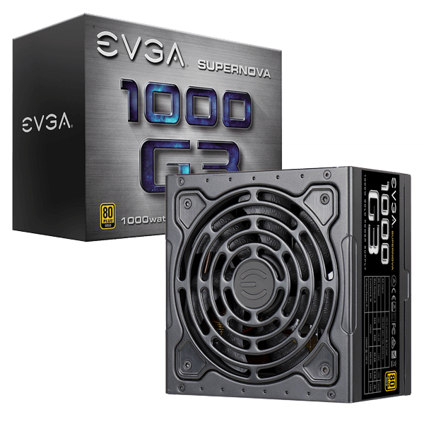 EVGA 1000W SUPERNOVA G3 80 Plus Gold Certified Fully Modular Power Supply (PSU) - 2 Pack for Gaming PC, Workstation & High-Performance Computing
