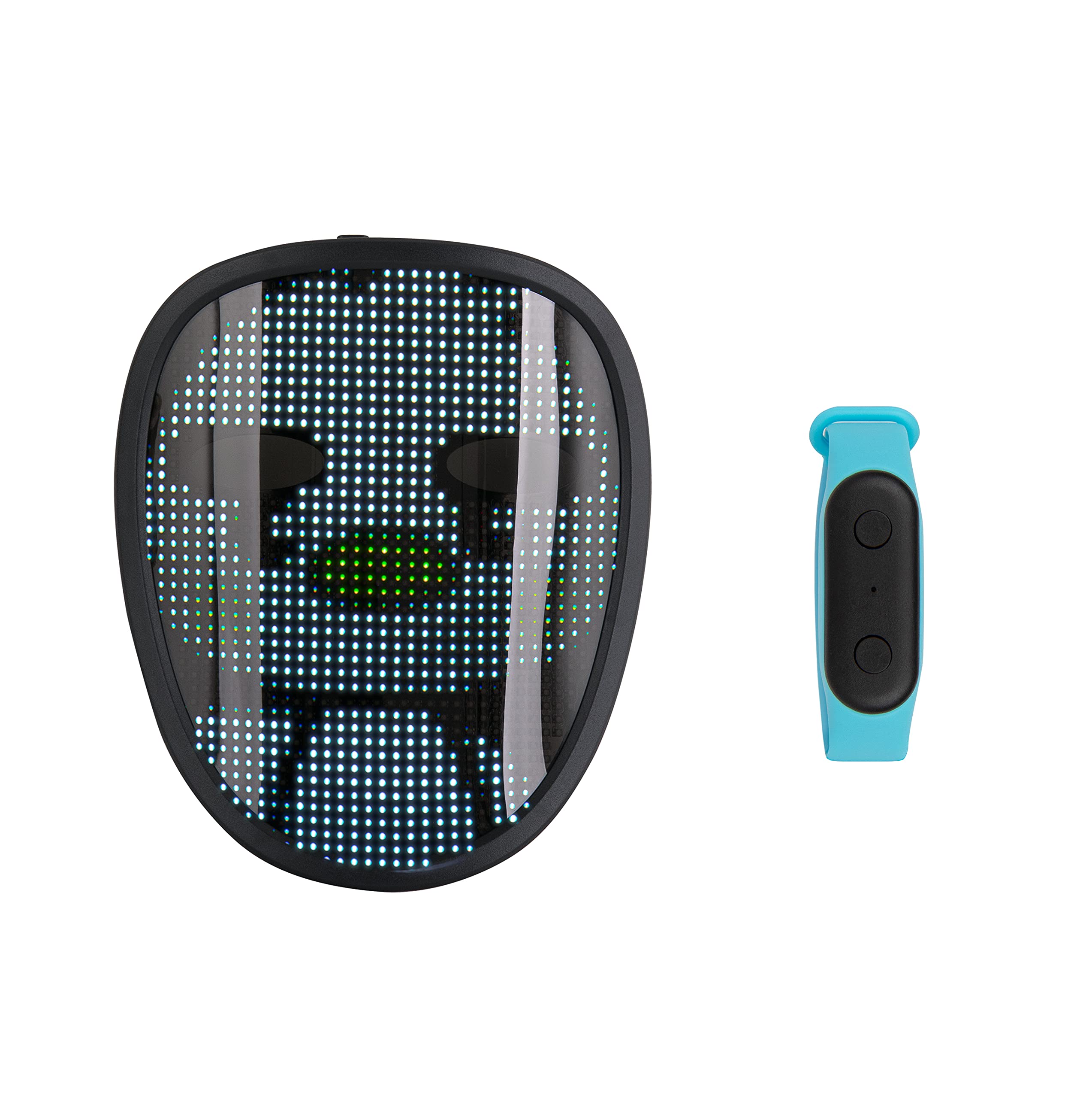 CHEMION Mini LED Face Mask for Kids - Halloween, Christmas, Birthday, Carnival, Festival, Cosplay Toy Gift for Boys & Girls Ages 4-12 | Perfect for Parties, Dress-Up & Holiday Celebrations