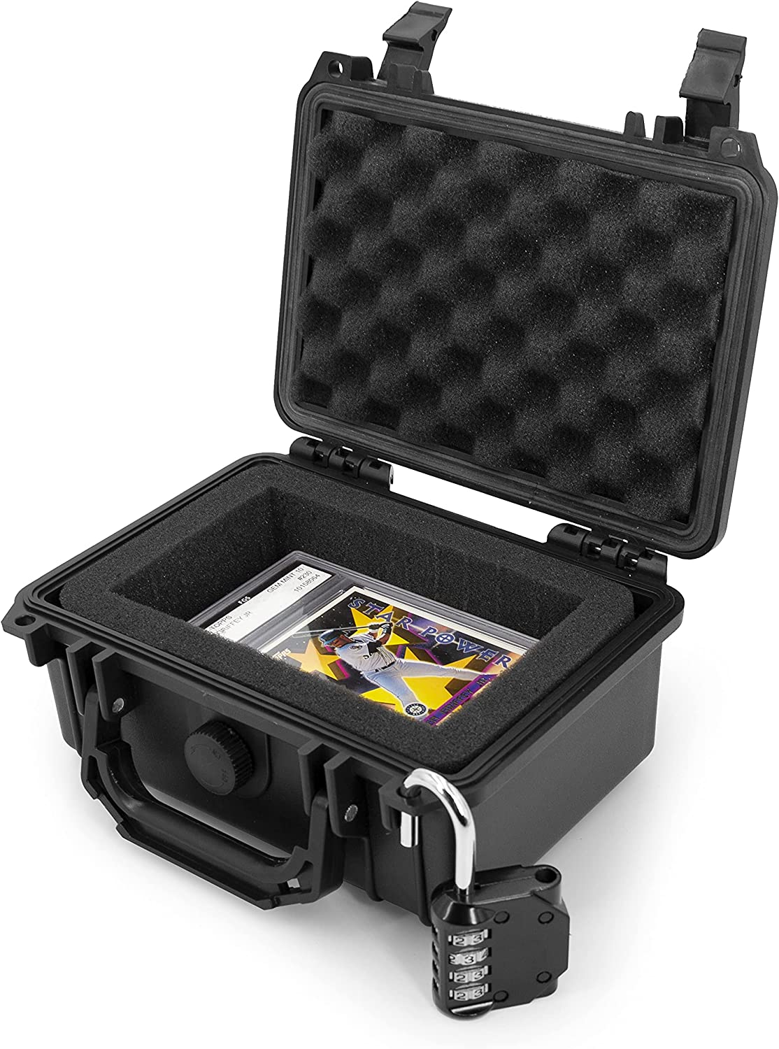CASEMATIX Graded Card Holder - 9 BGS PSA Graded Sports Card Storage Case with Protective Sleeves | Trading Card Organizer for Collectors, Perfect for Display & Safekeeping of Valuable Cards