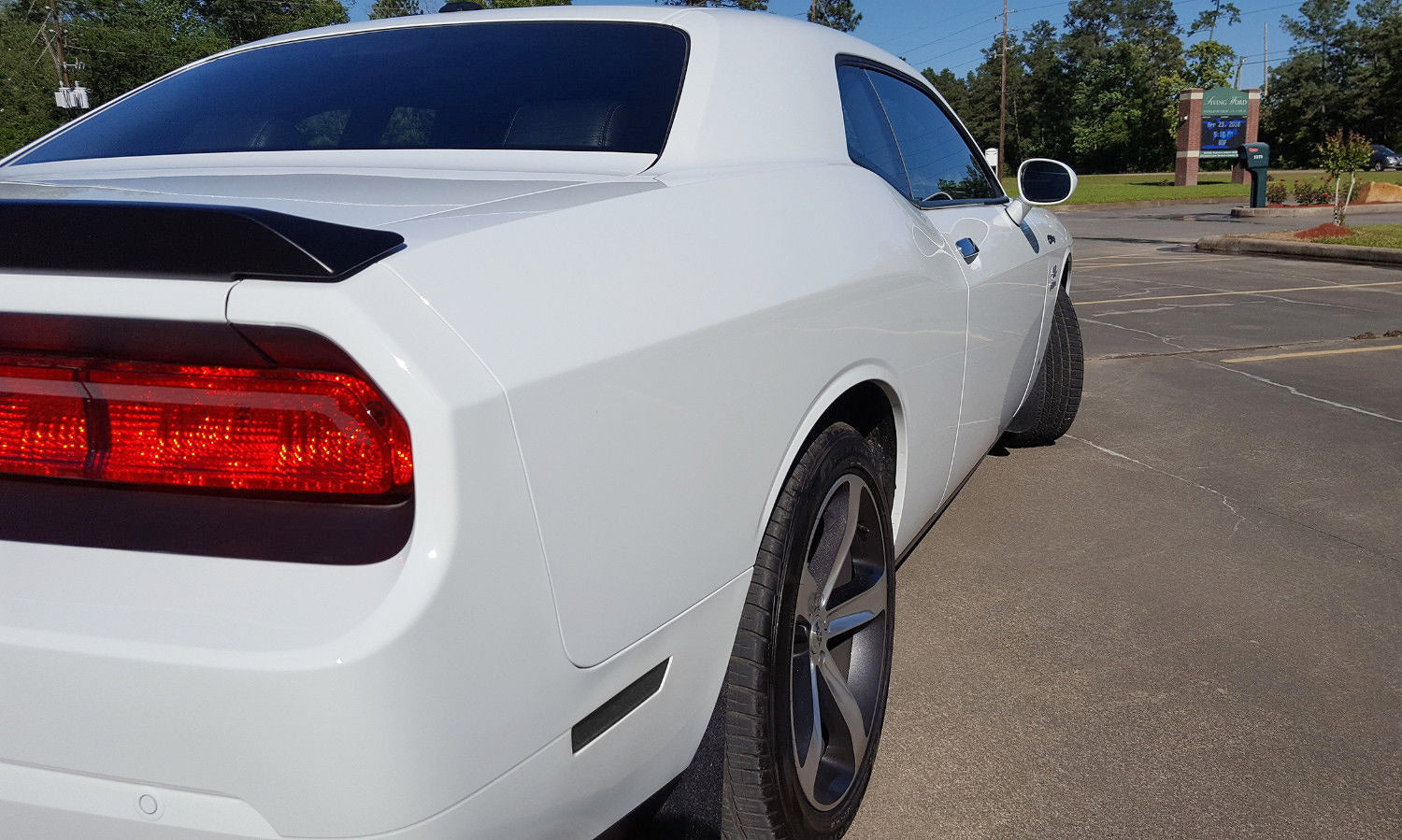 2008-2014 Dodge Challenger Front & Rear Smoke Lens Side Marker Lights - Amber LED Bulbs Included - Perfect for Night Driving & Car Customization