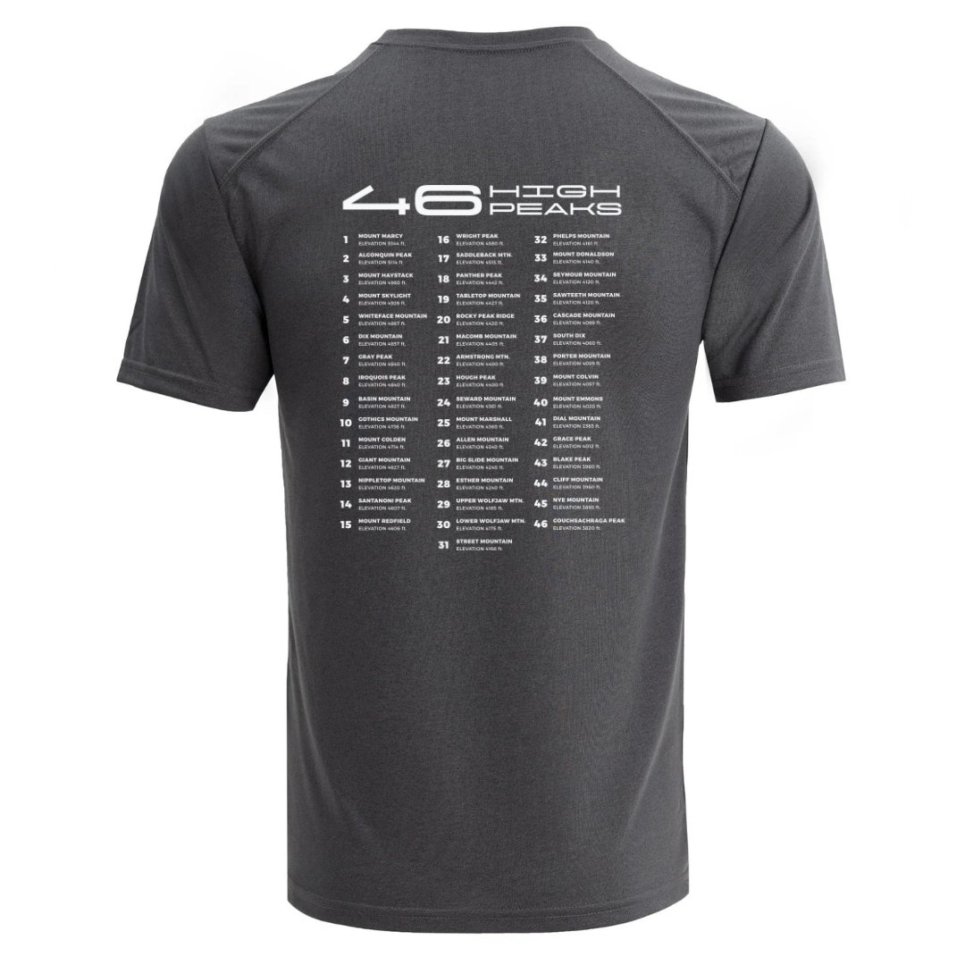 ADK High Peaks Performance Sport Tee - Moisture Wicking Hiking & Outdoor Activewear for Men & Women | Perfect for Trail Running, Camping & Adventure Travel