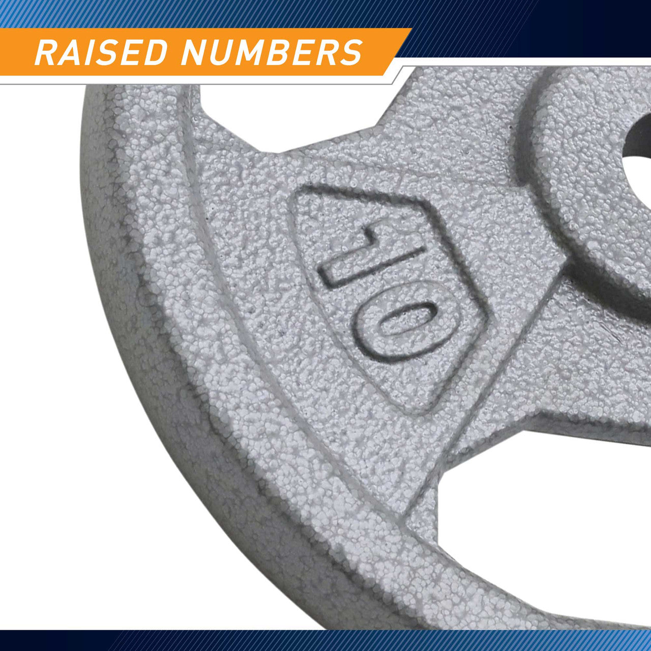 10lb Standard Size Grip Plate B5G 5510 - Durable Weight Plates for Home Gym, Strength Training & CrossFit Workouts