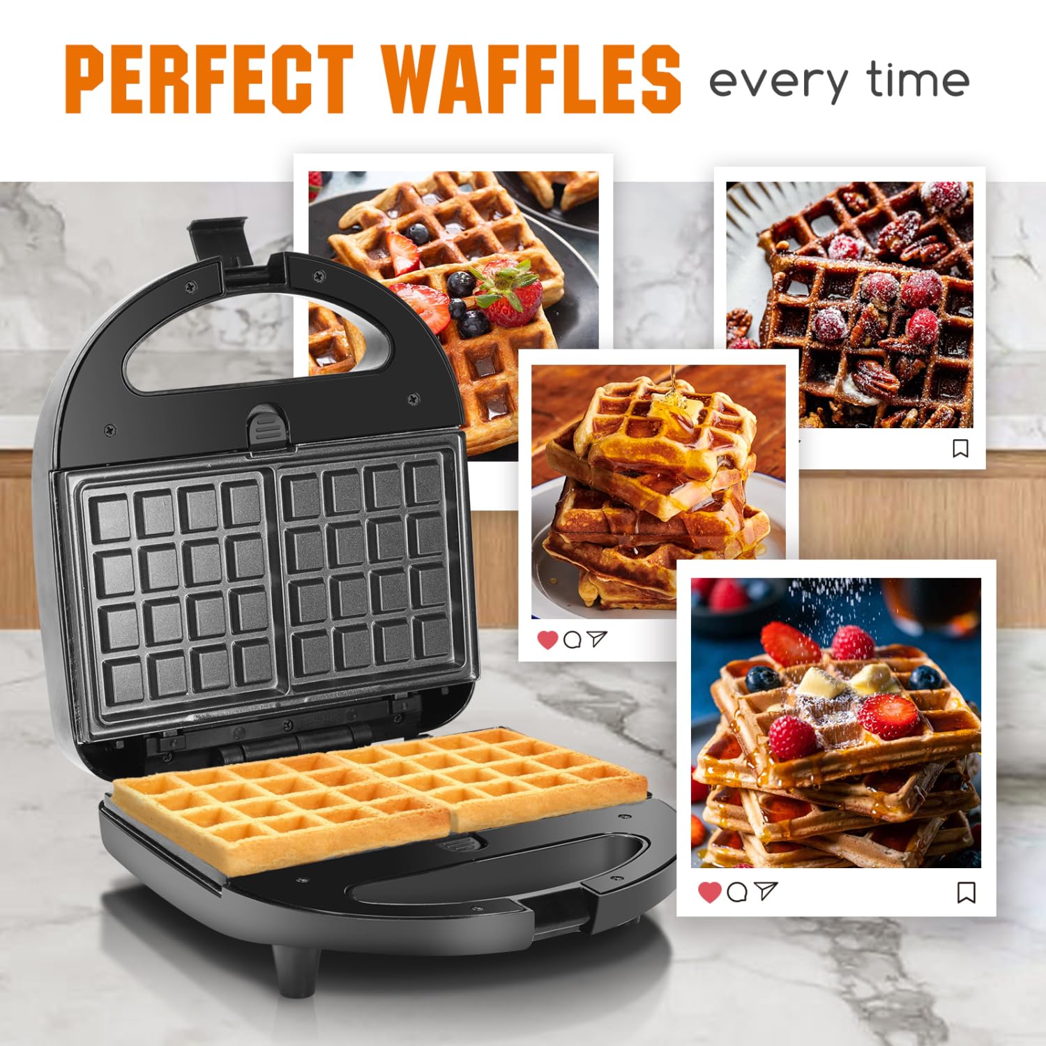 **Aigostar 3-in-1 Electric Deep Fryer, Sandwich Maker & Waffle Iron with Removable Non-Stick Plates – Perfect for Home Cooking, Panini Press, Grilled Cheese & Crispy Fries**    *(Ideal for Breakfast, Snacks, and Family Gatherings – Quick & Easy Meals!)*