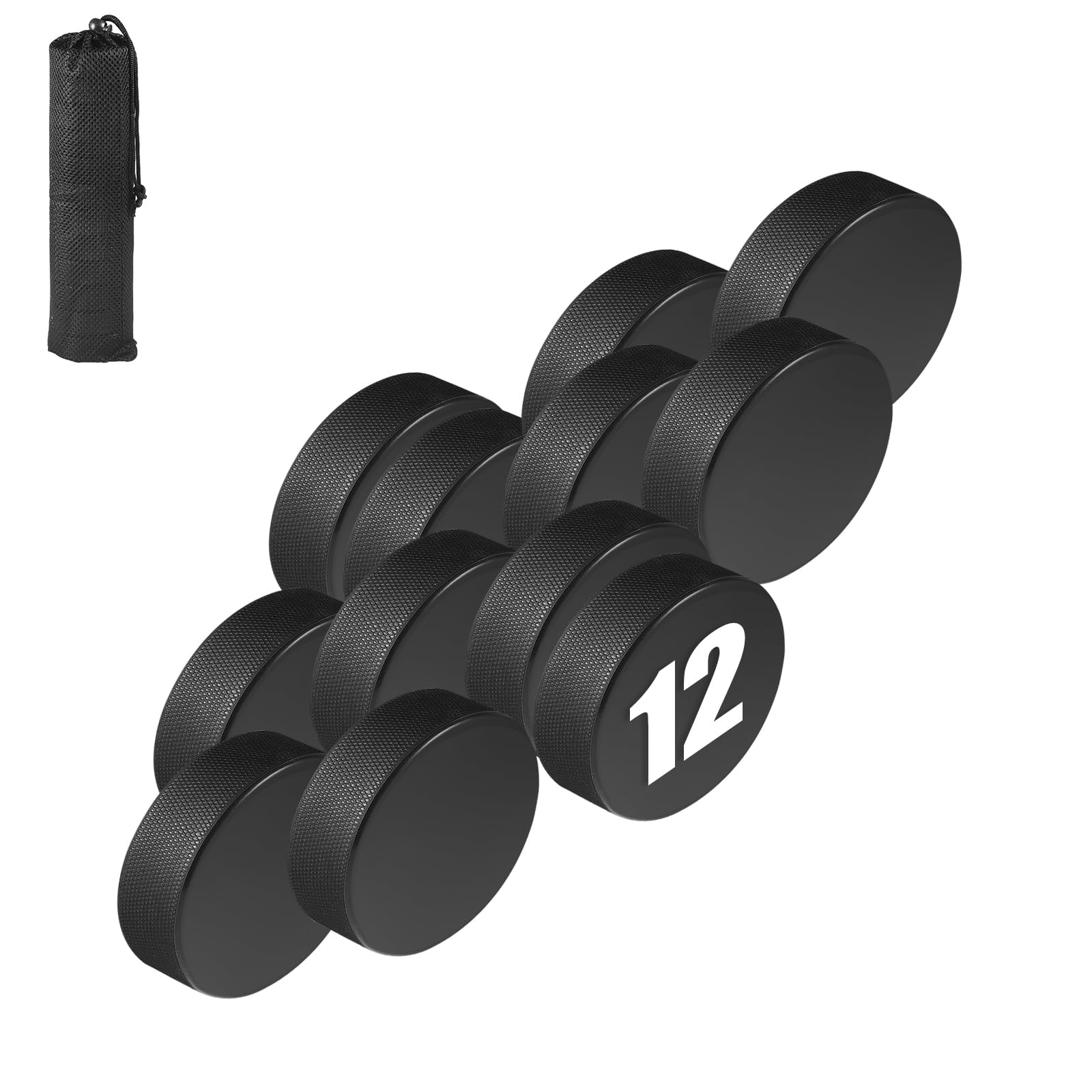 Best Bulk Ice Hockey Pucks for Training & Practice - Durable Official Size Hockey Pucks for Shooting, Stickhandling & Goaltender Drills - Perfect for Rink, Backyard & Driveway Hockey Training