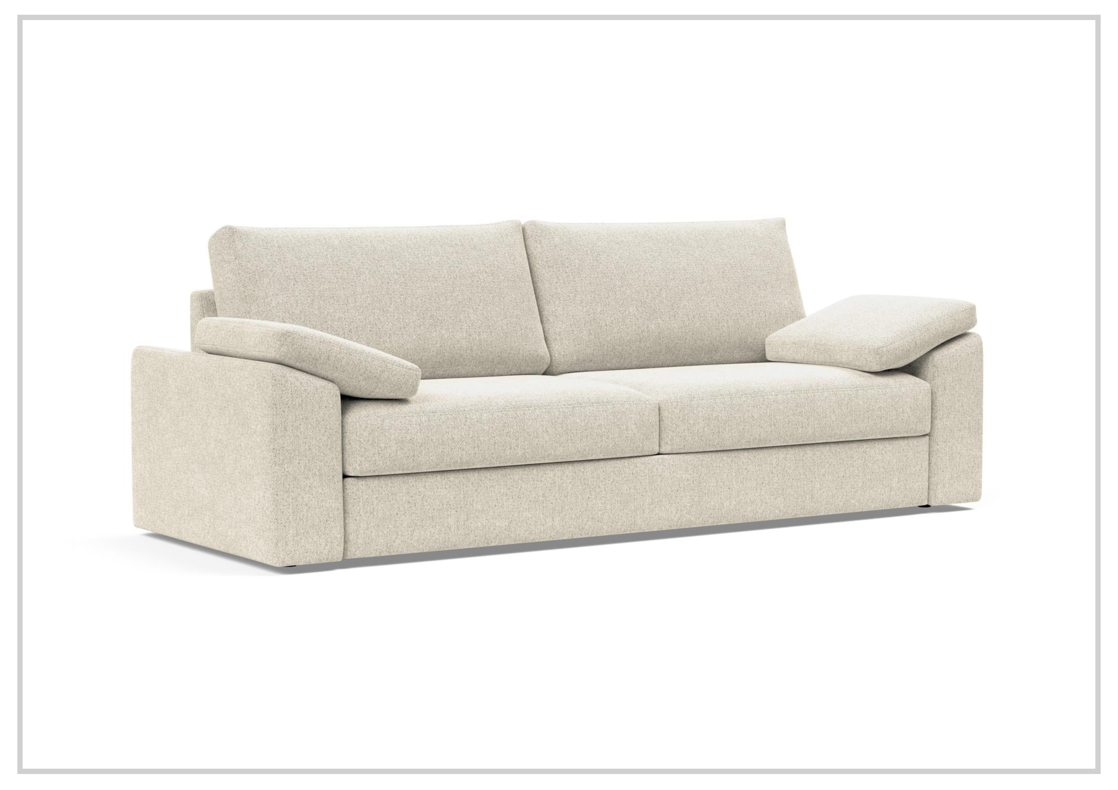 Innovation Living Vilander Full-Size Fabric Sofa Bed - Convertible Sleeper Sofa for Small Spaces, Guest Room & Apartment Living | Comfortable Modern Futon with Storage