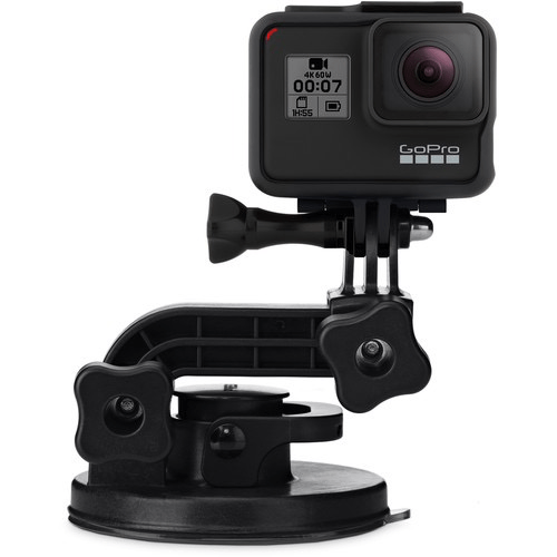GoPro Suction Cup Mount - Heavy Duty Adhesive Base for Action Cameras, Drones & Sports - Secure Attachment for Cars, Motorcycles, Helmets & Smooth Surfaces - Perfect for Vlogging, Racing & Outdoor Adventures