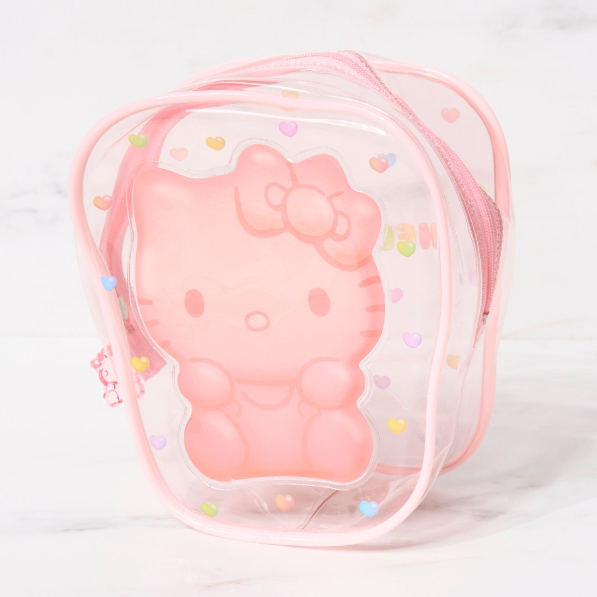 Sanrio Character Clear Pouch - Cute & Durable Plastic Zipper Bag for School, Travel & Cosmetics Storage - Hello Kitty, My Melody & More Anime Designs