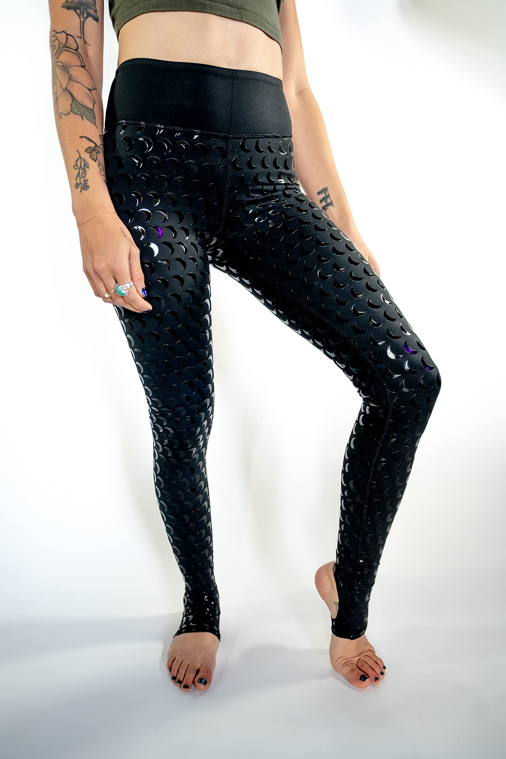 Sticky Grip Pole Dance Leggings - High Waist Aerial Yoga Pants for Women, Black Non-Slip Dance Tights for Pole Fitness, Aerial Silks, and Studio Performances