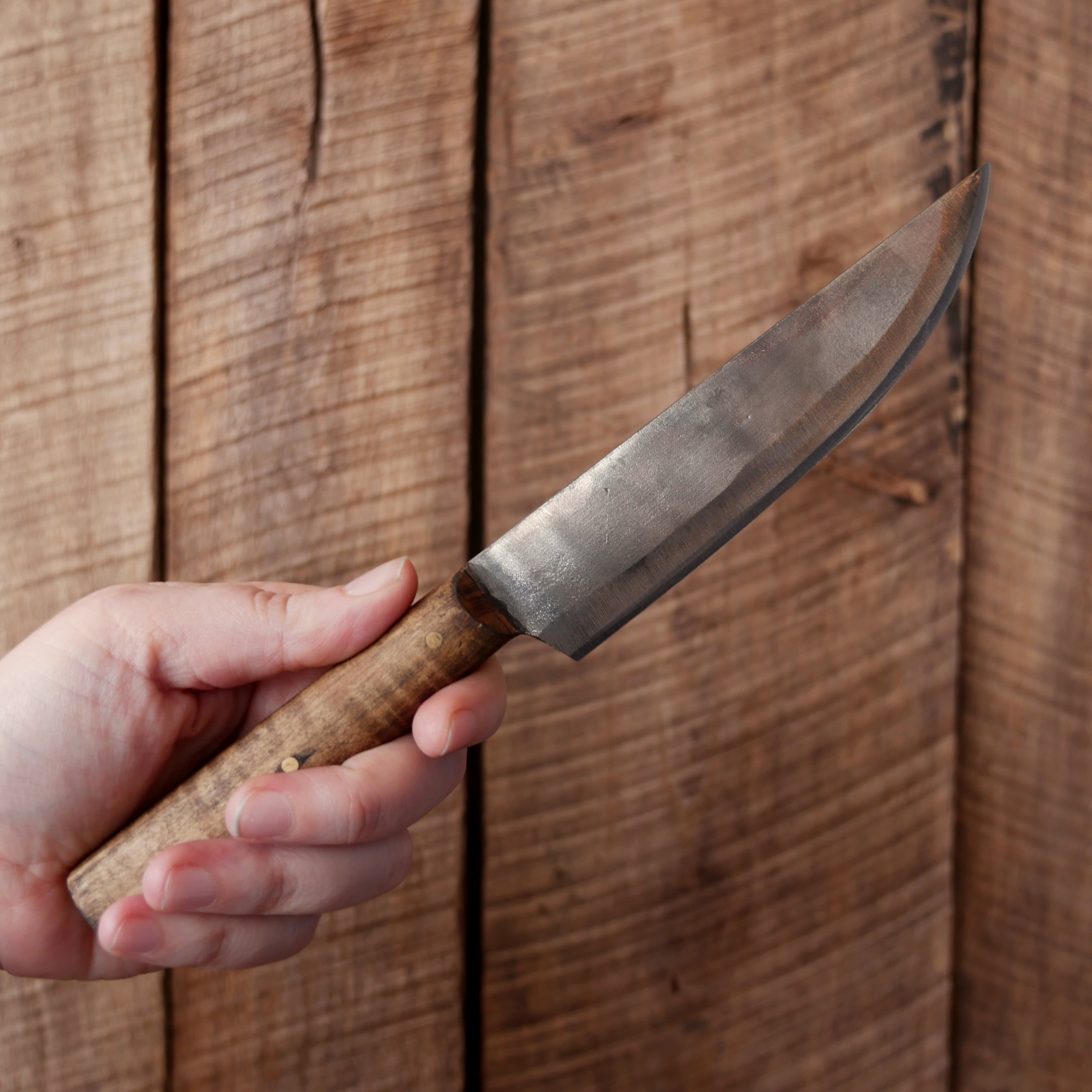 Square Handled Trade Knife - Durable Outdoor Hunting & Camping Knife for Bushcraft, Survival, and Everyday Use