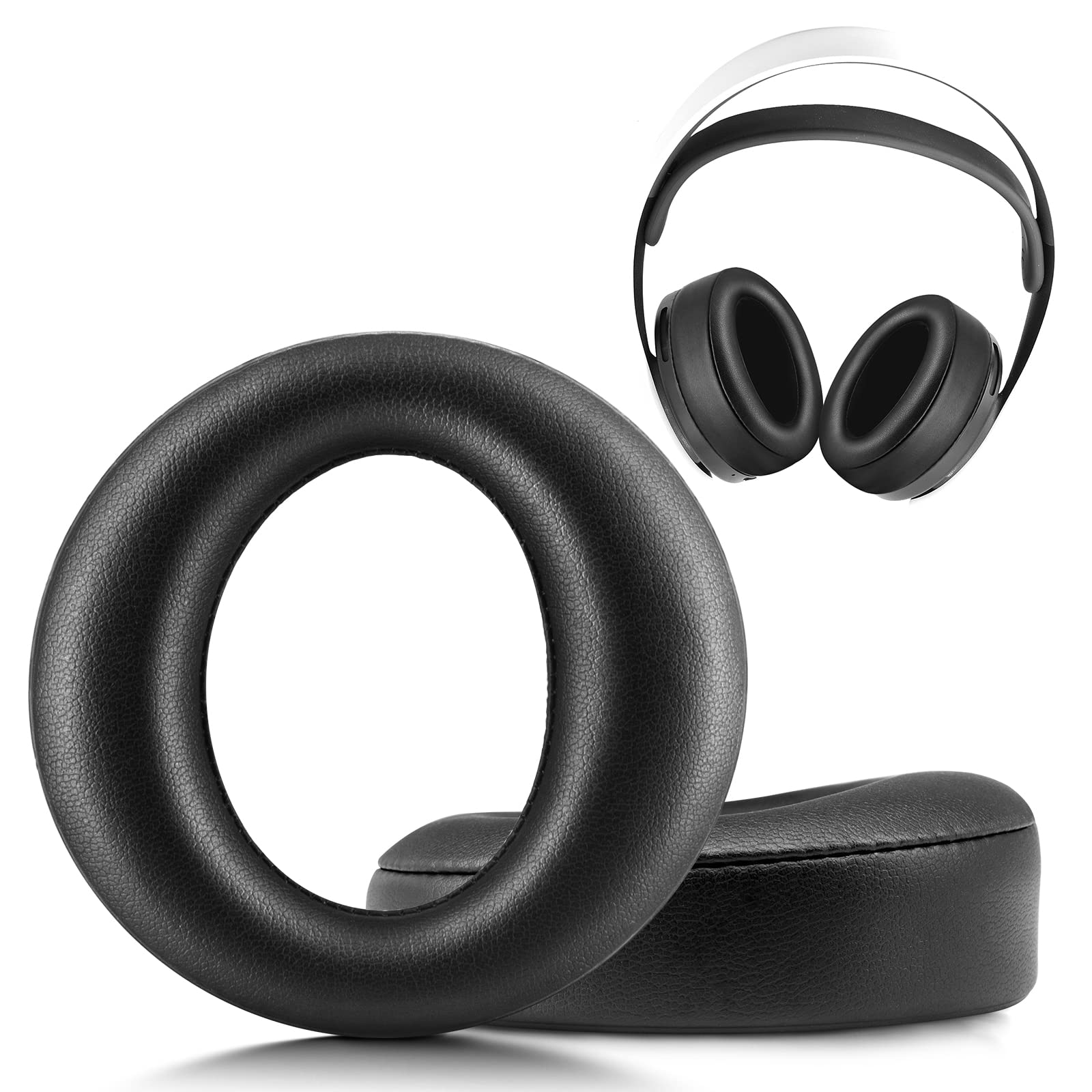 PS5 Pulse 3D Wireless Headset Replacement Ear Pads - Memory Foam Cushion Ear Cups for Sony PlayStation 5 Headphones - Comfortable Gaming Accessories for Long Play Sessions