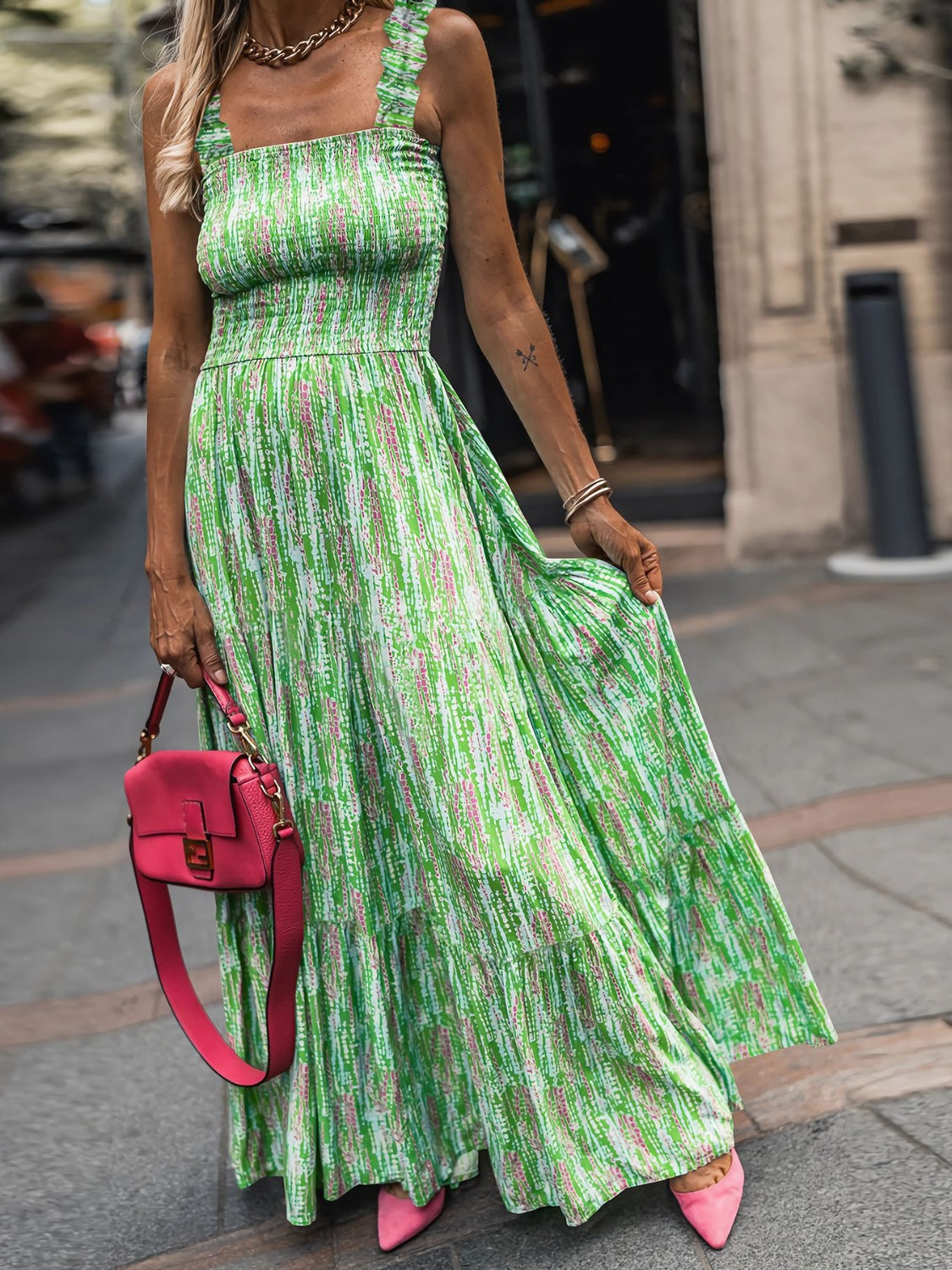 Elegant Summer Maxi Dress for Women - Flowy Long Sundress with Pockets | Perfect for Beach Vacations, Weddings & Casual Outings