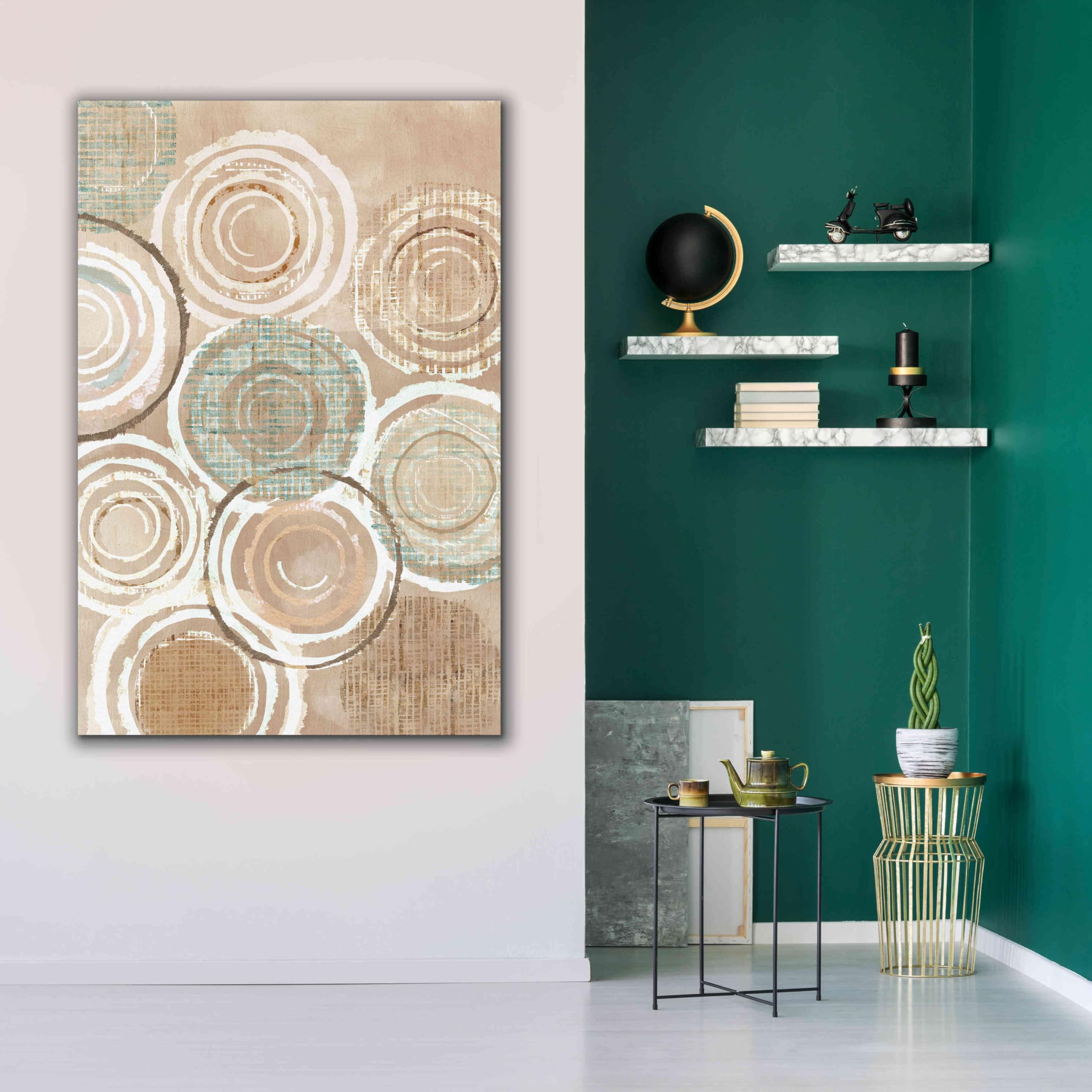 Epic Graffiti 'Woven Baskets III' by Flora Kouta - 40x60 Inch Giclee Canvas Wall Art Print - Modern Abstract Home Decor for Living Room, Bedroom & Office
