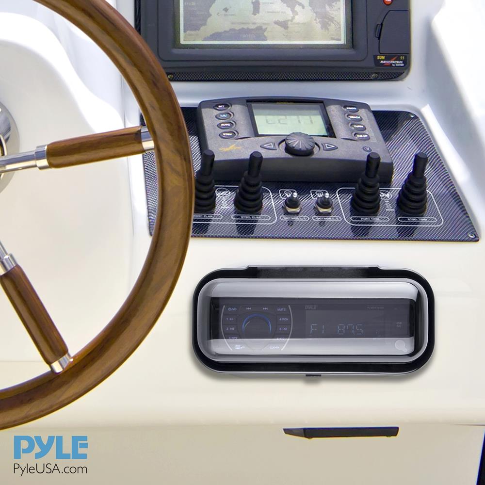 Waterproof Marine Stereo Radio Cover - Heavy Duty UV Protection for Boats, Yachts & Outdoor Use - Perfect for Marine Audio Systems in Harsh Weather Conditions