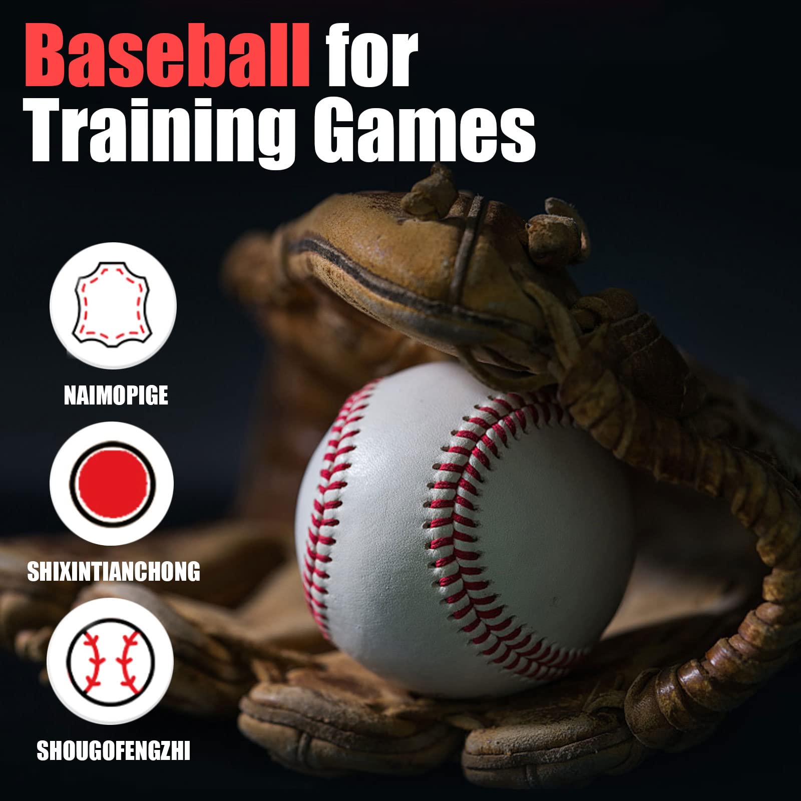 12 Pack Autograph Baseballs - Standard Size 9 Inch Leather Baseballs for Adults - Perfect for Pitching, Training, Hitting & Collecting Autographs - Great for Baseball Practice, Games & Memorabilia