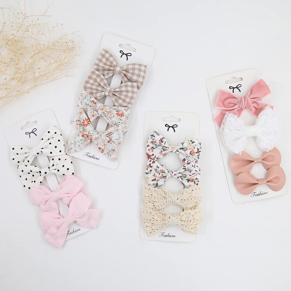 Non-Slip Baby Hair Clips for Girls - Soft Lined Barrettes & Hair Bows for Infants & Toddlers - Perfect for Daily Wear, Parties, and Special Occasions