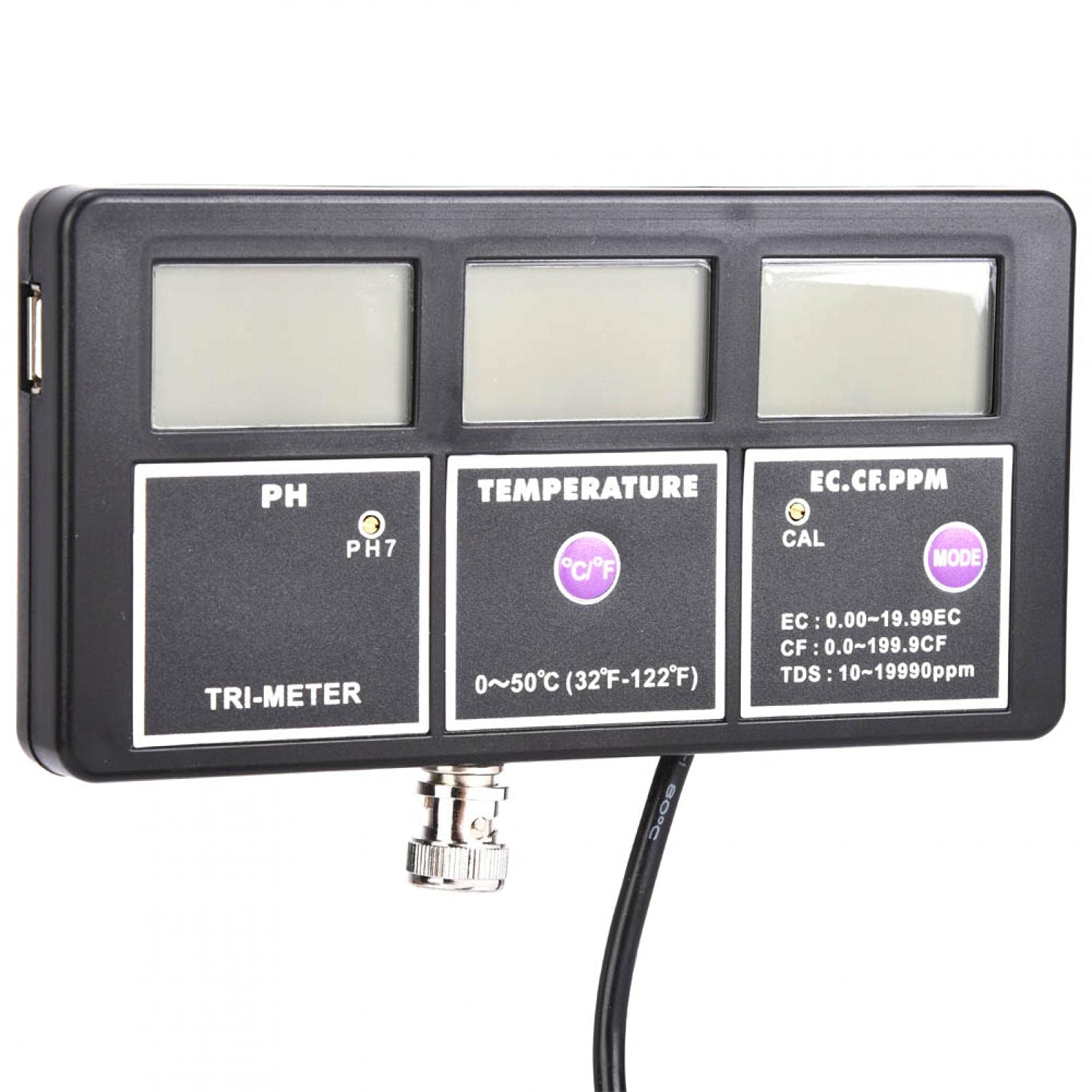 FASJ Professional Water Quality Tester Kit - Multi-Parameter Water Testing for Aquariums, Hydroponics, Pools & Fish Tanks (110V US Plug) | Accurate pH, Chlorine, TDS Monitoring for Home & Lab Use