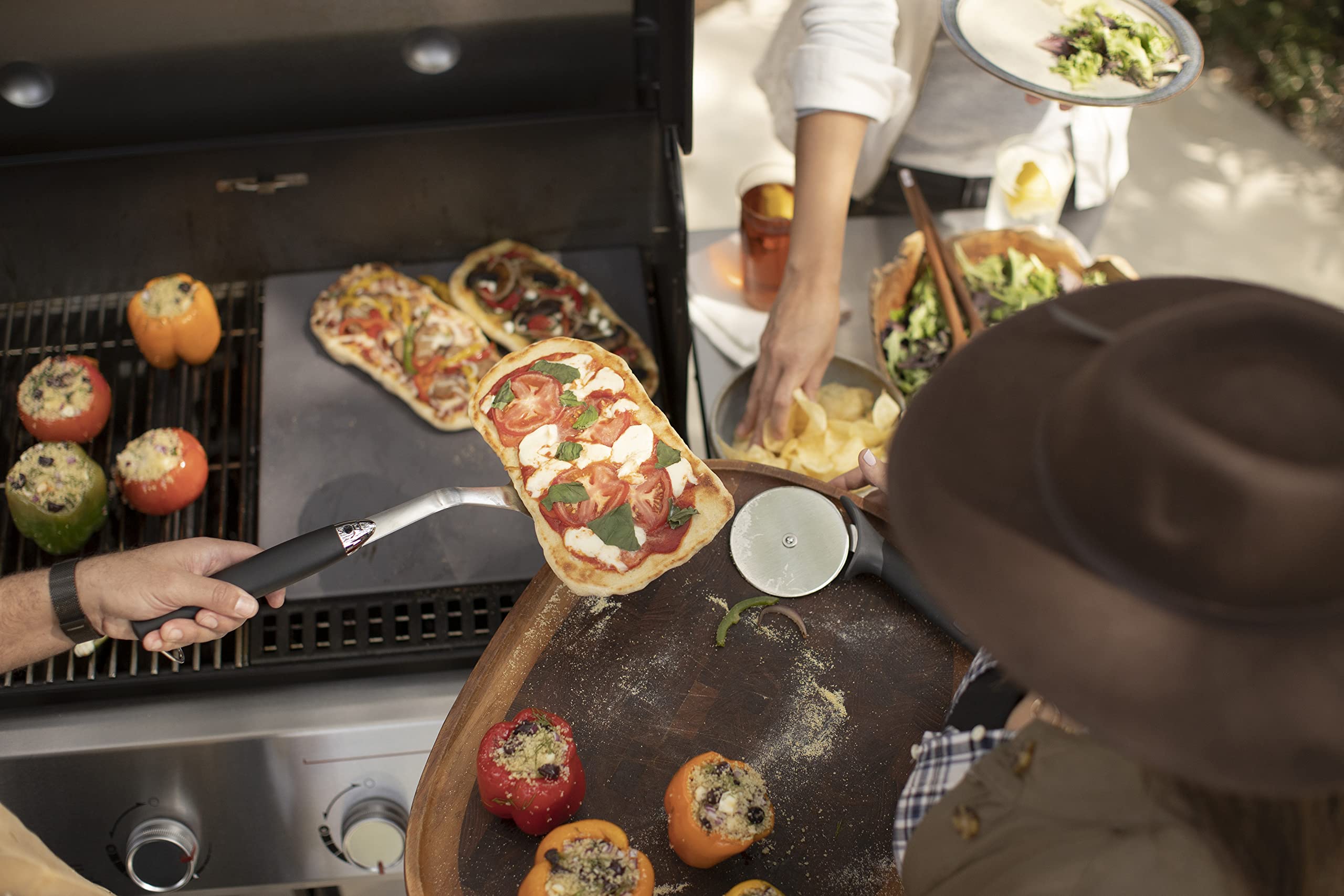 Weber Crafted Glazed Baking Stone for Pizza, Bread & Pastry - Perfect for Home Baking, Outdoor Cooking & Restaurant Use