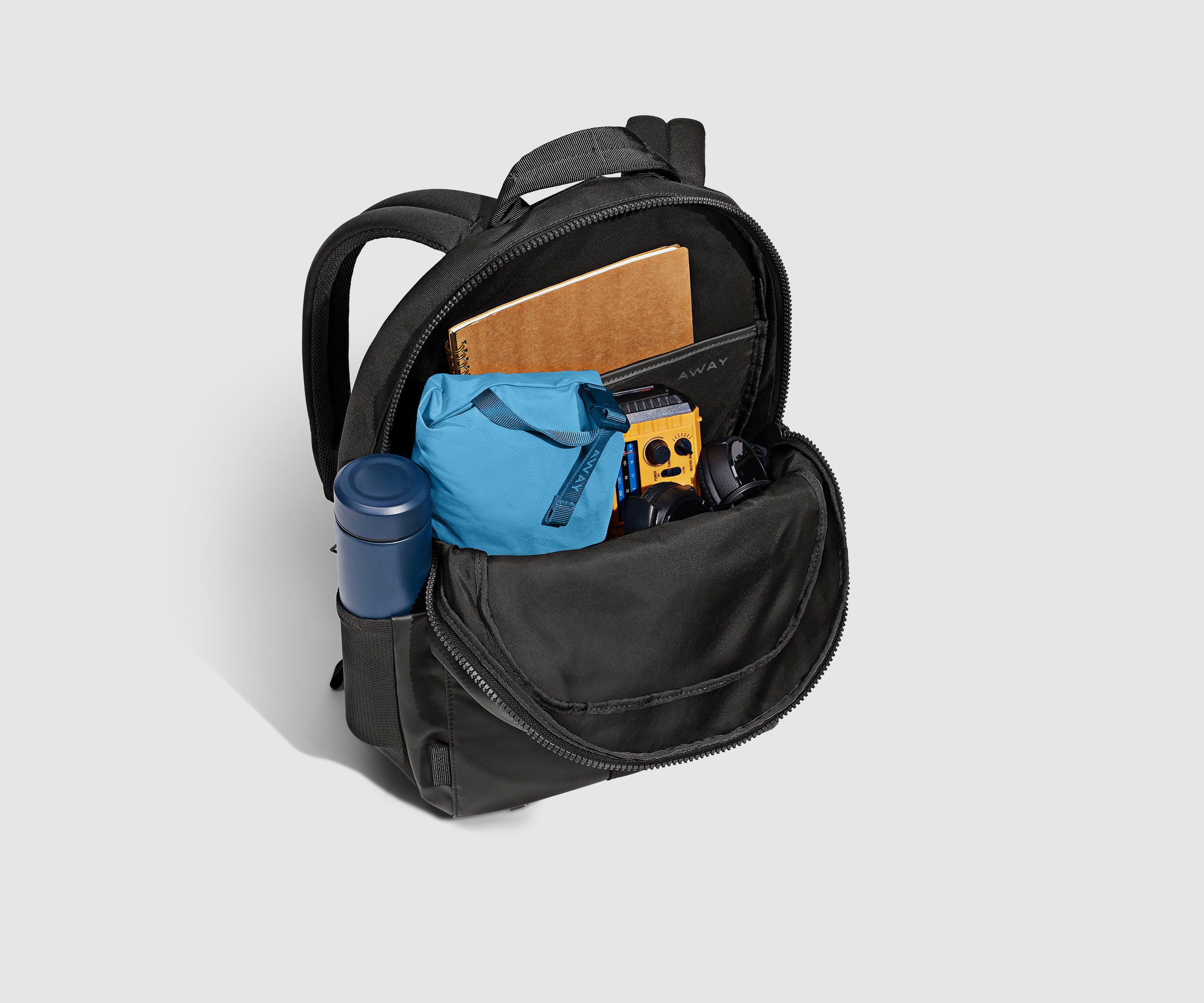 26L Active Backpack in Jet Black - Lightweight Durable Hiking Backpack for Outdoor Adventures, Gym & Travel