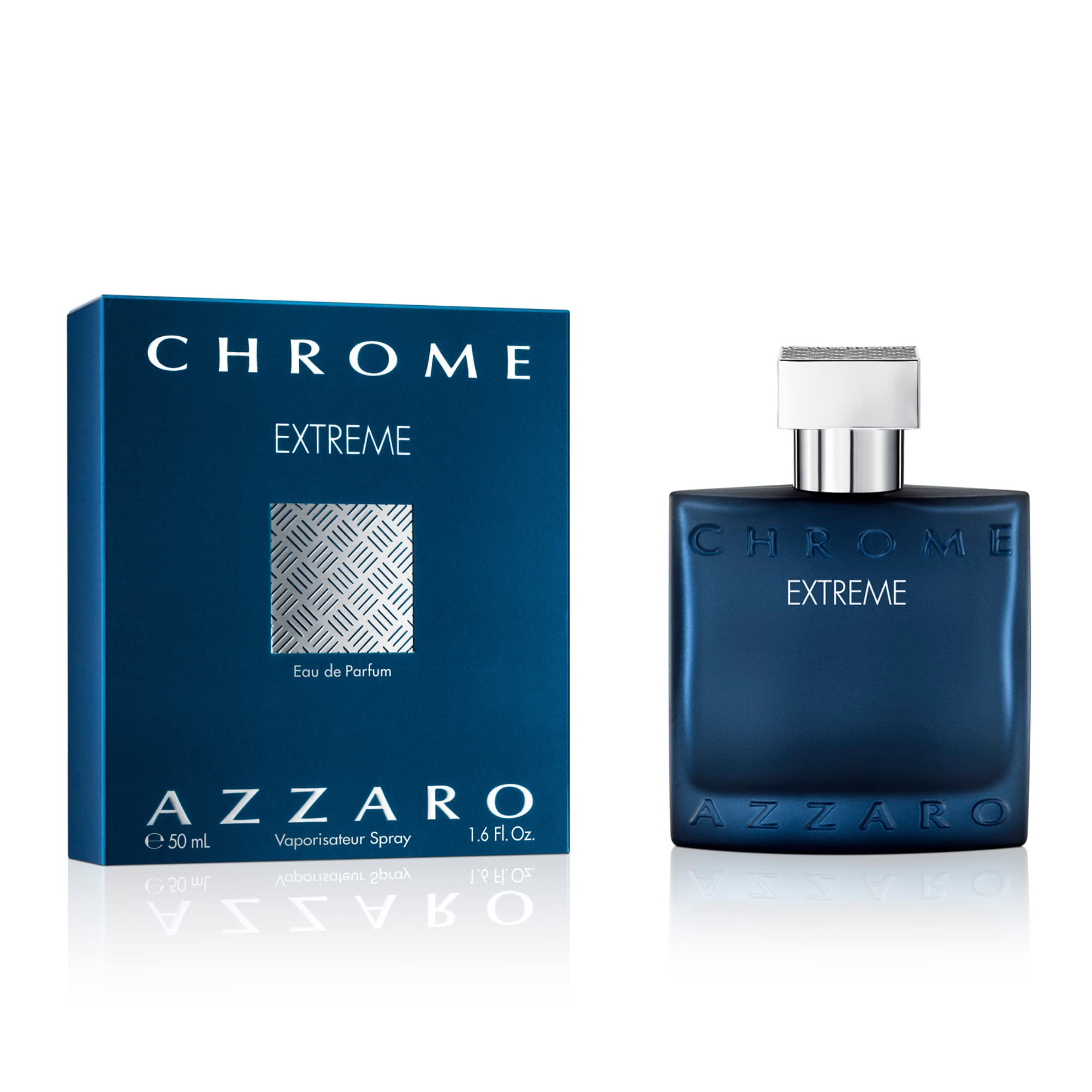 Azzaro Chrome Extreme Eau de Parfum for Men - Long Lasting Woody Citrus Amber Cologne - Perfect for Date Night & Special Occasions