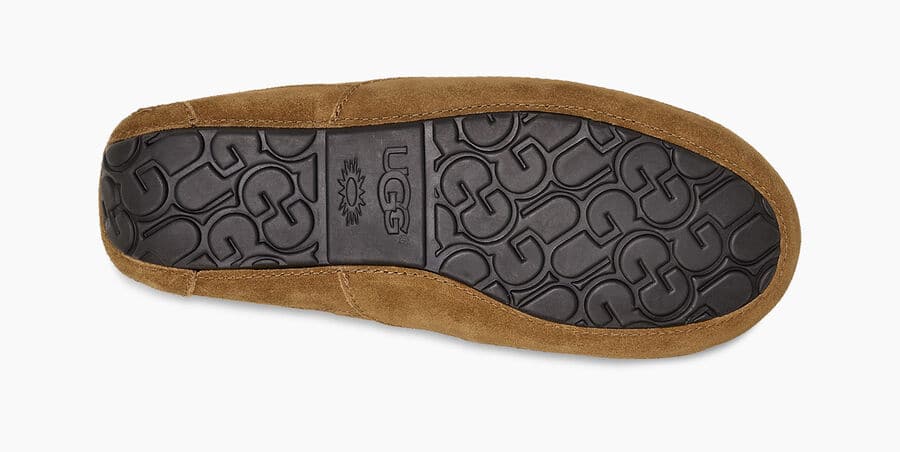 UGG Ascot Suede Slippers for Men - Comfortable Indoor/Outdoor House Shoes - Perfect for Lounging at Home or Quick Errands
