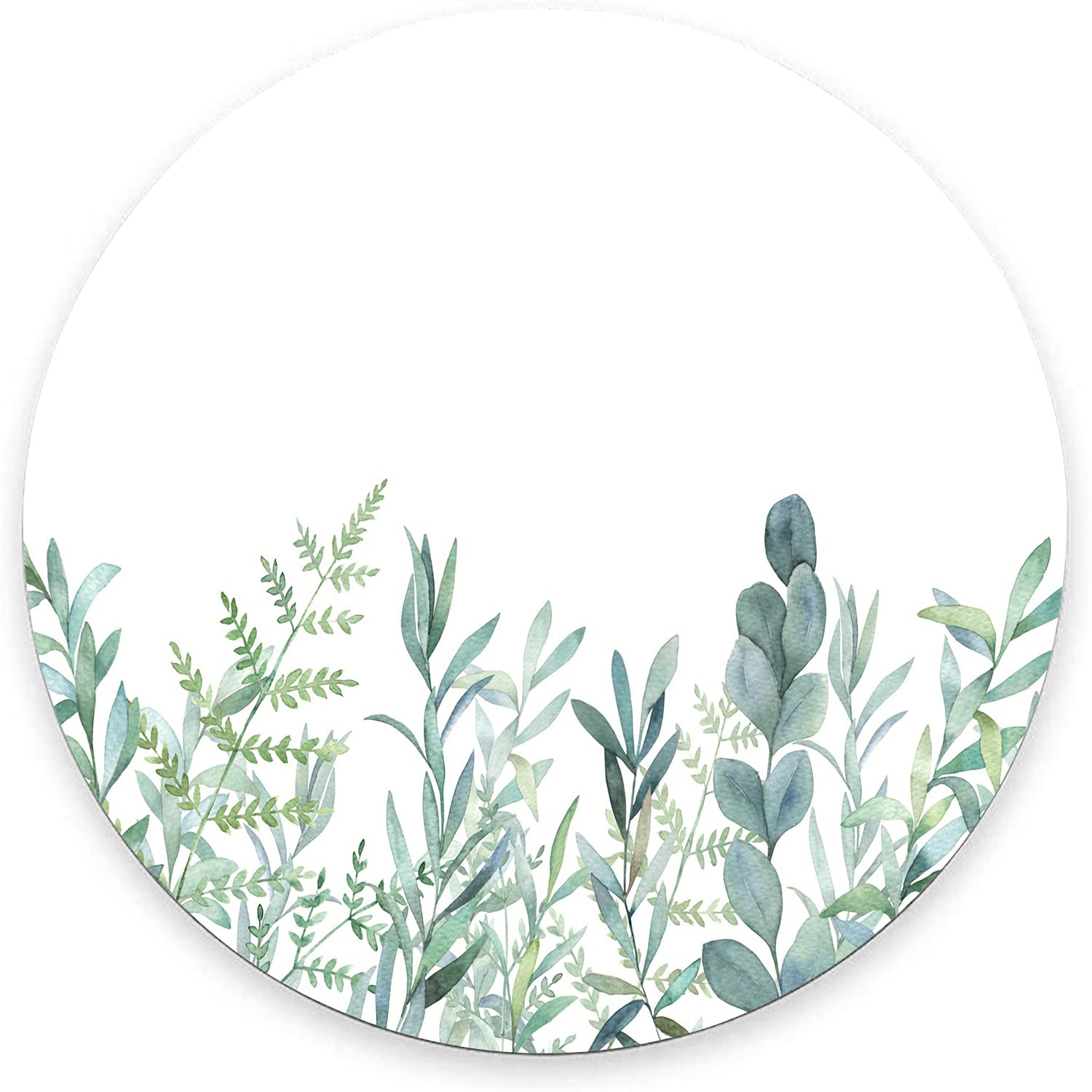 Premium Round Gaming Mouse Pad - Soft Green Grass Design with Non-Slip Rubber Base | Washable Lycra Cloth Surface | Perfect for Wireless Mice & Office Work | Ideal for Gamers, Graphic Designers & Home Office Use