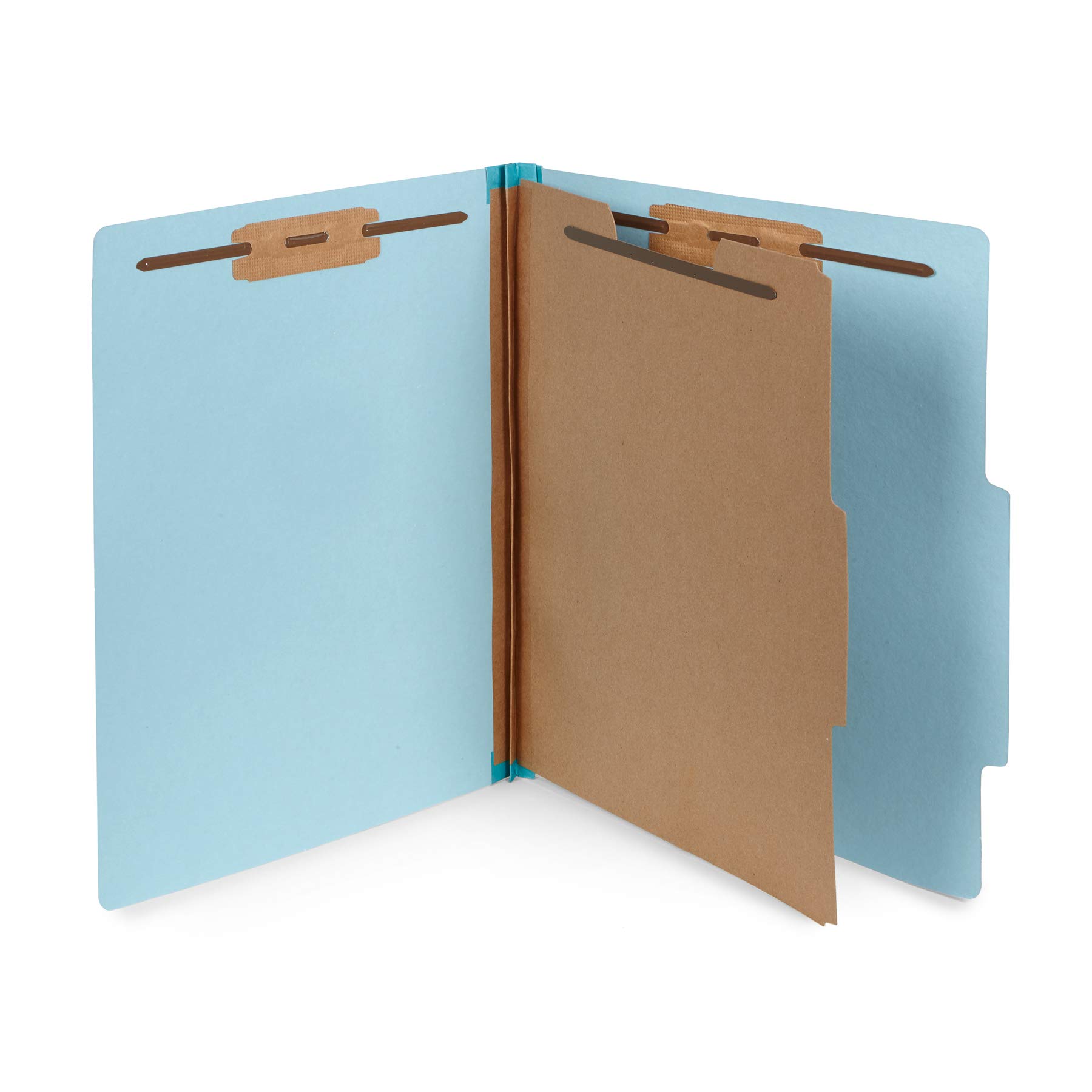 Blue Summit Supplies 30-Pack Blue Classification Folders with 1 Divider - 2 Inch Tyvek Expansion - Durable 2-Prong Fasteners for Medical, Legal & Office Files - Letter Size (Blue) - Perfect for Organizing Patient Records, Client Documents & Office Reports