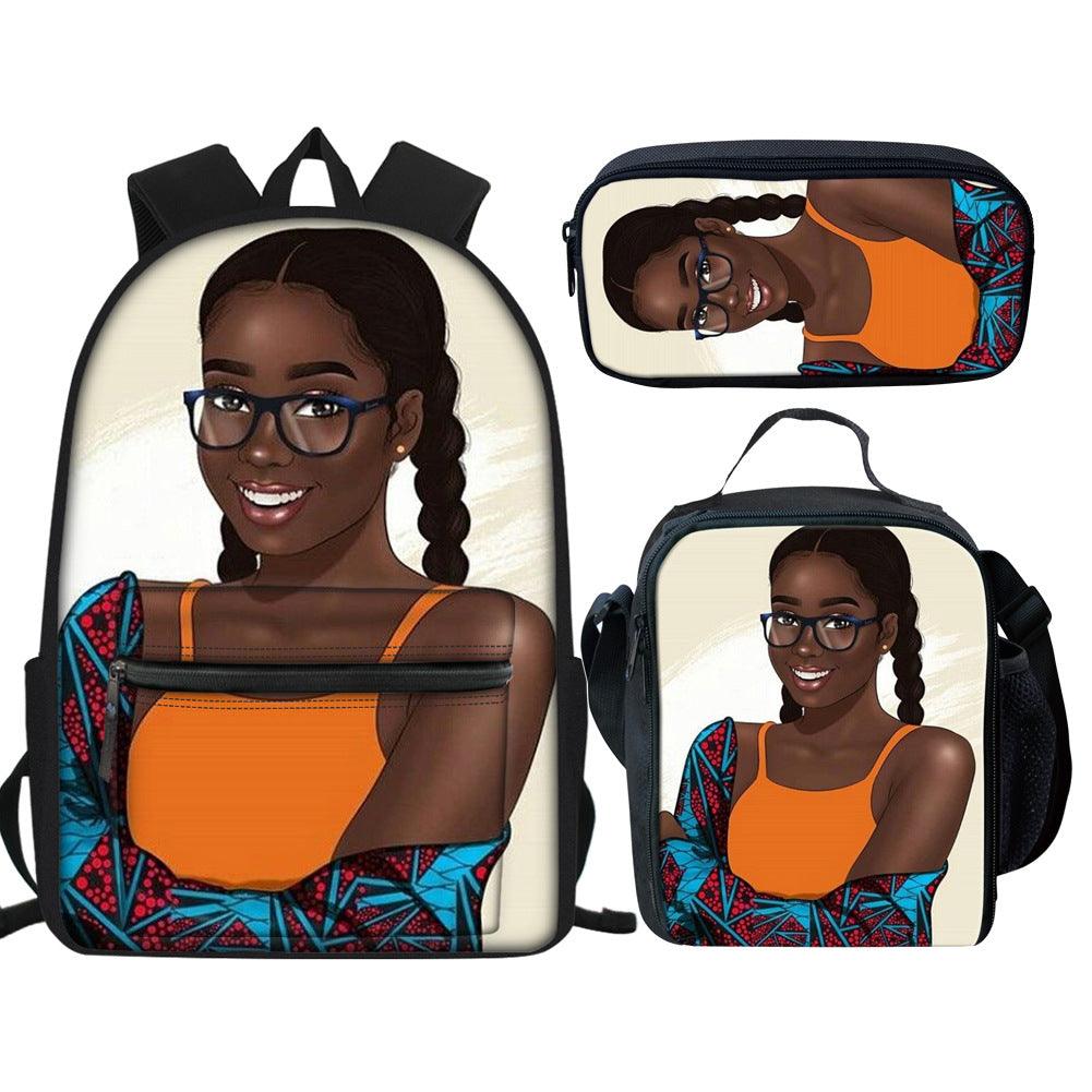 Lovevop Creative Printed Girls Backpack - Stylish Multifunctional School Bag for Teens & Kids - Perfect for School, Travel & Daily Use